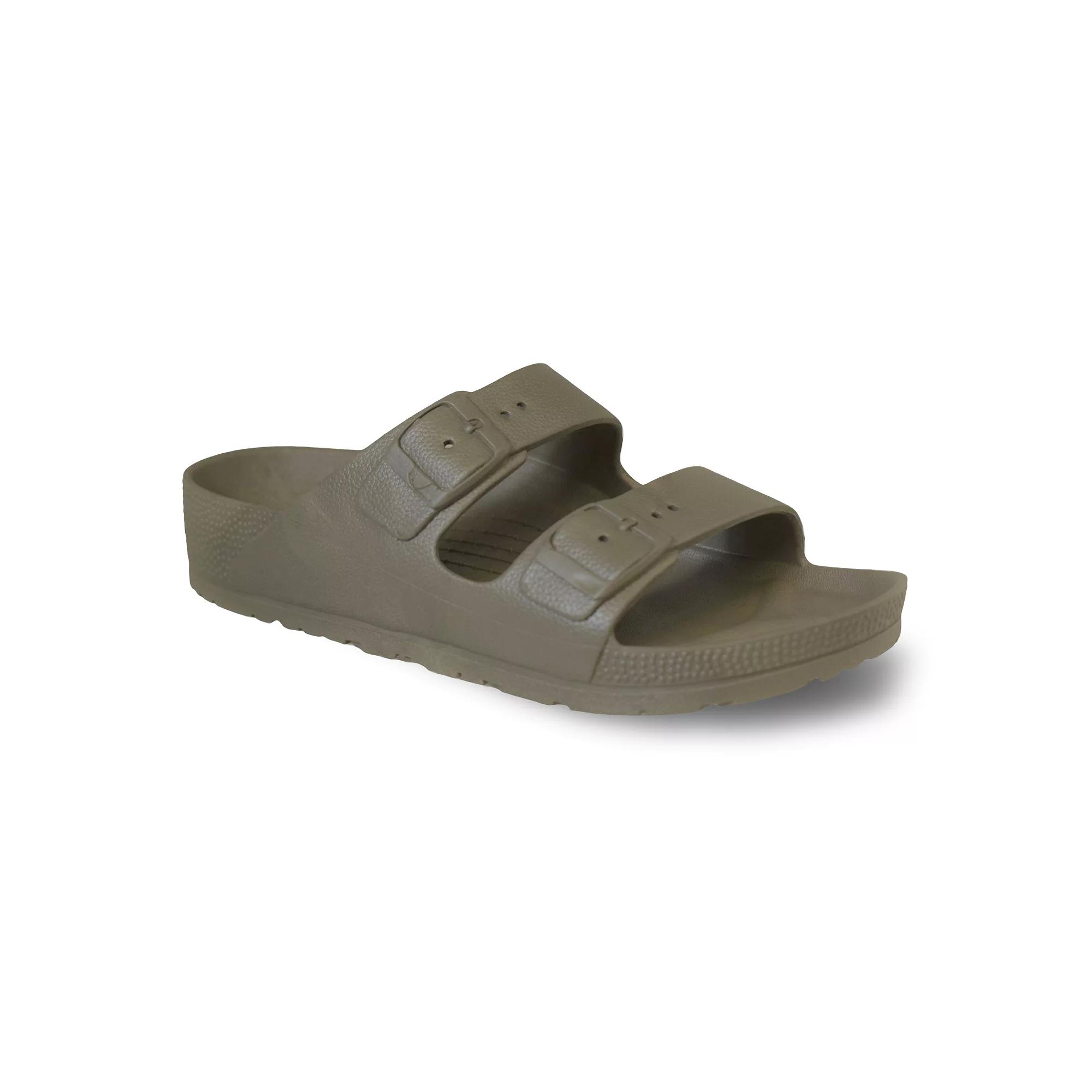 Tecs Two Band Women's Slide Sandals, Size: 9, Grey Product Image