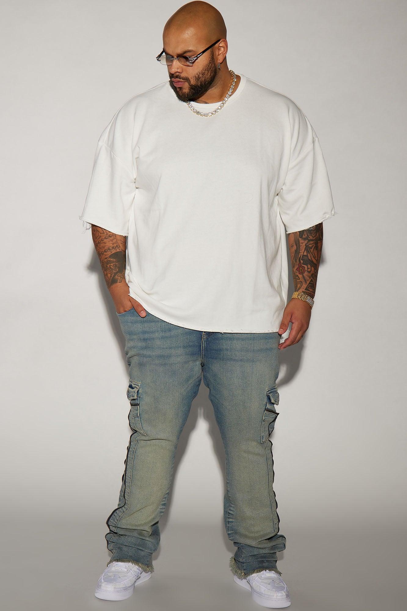 Hilltop Stacked Skinny Flare Jeans - Light Blue Wash Product Image