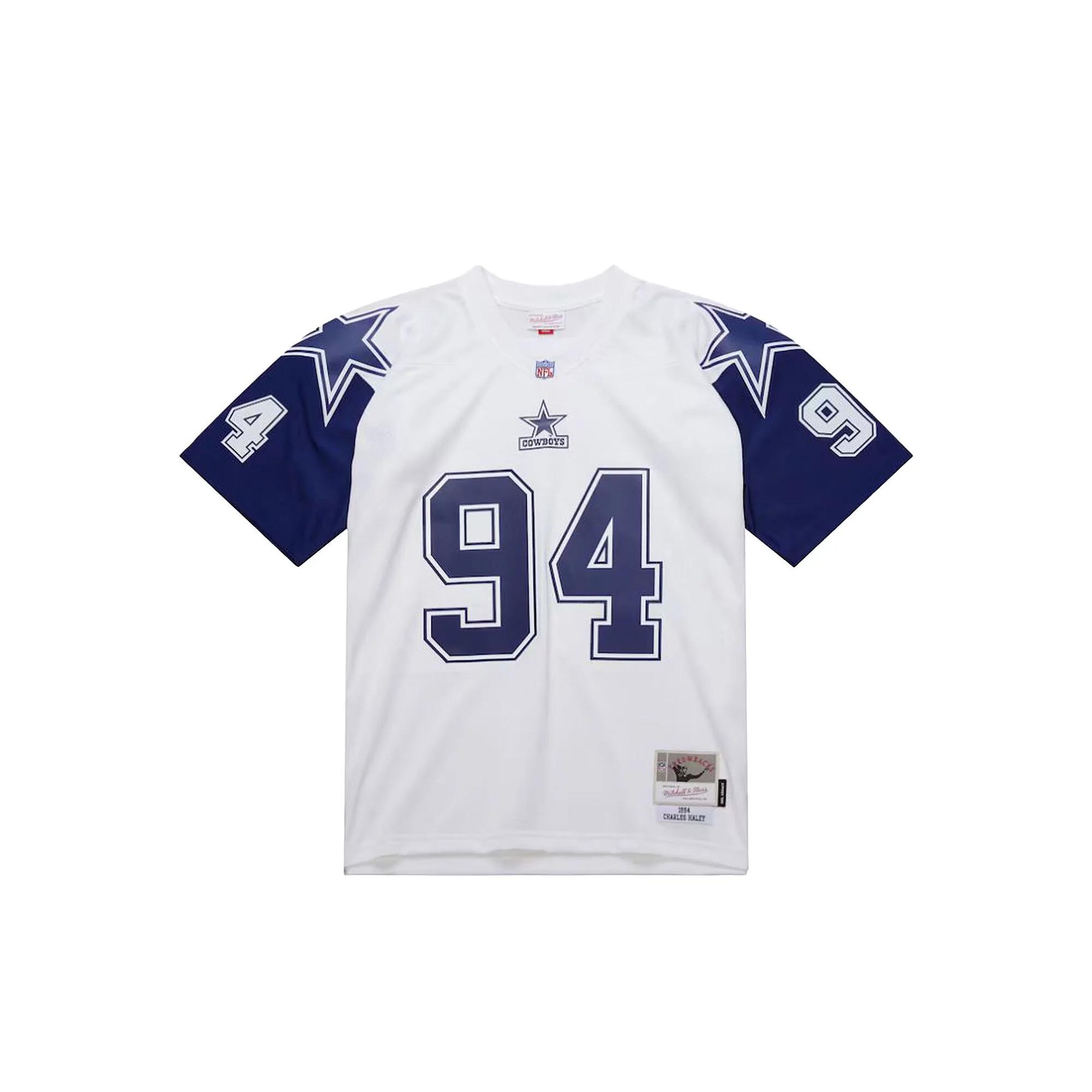 Men's Mitchell & Ness Charles Haley White Dallas Cowboys 1994 Alternate Legacy Replica Jersey, Size: Large Product Image