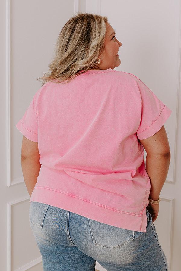 Chic Mindset Vintage Wash Tee Curves Product Image