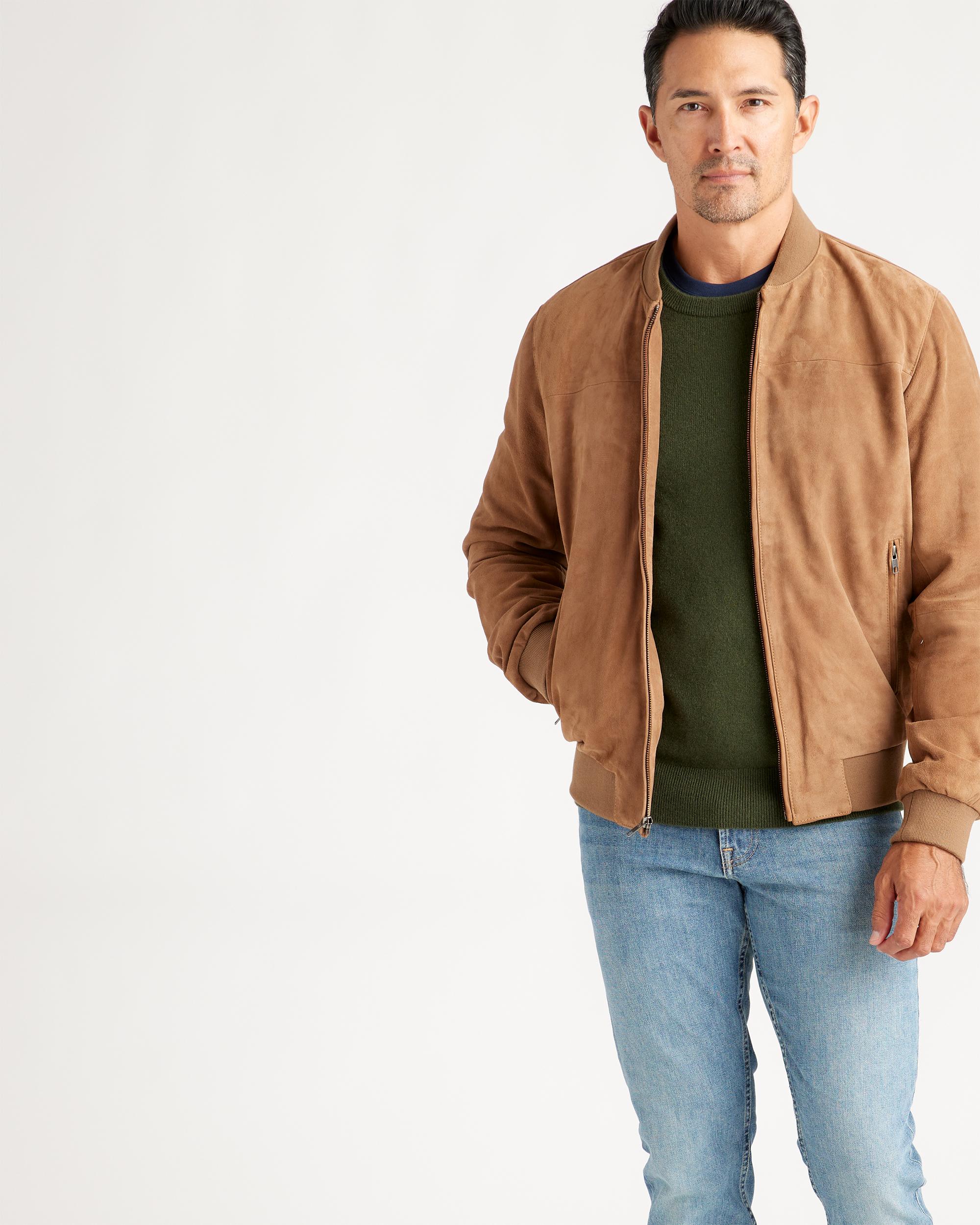 Quince | Men's 100% Suede Bomber Jacket Suede Leather Product Image