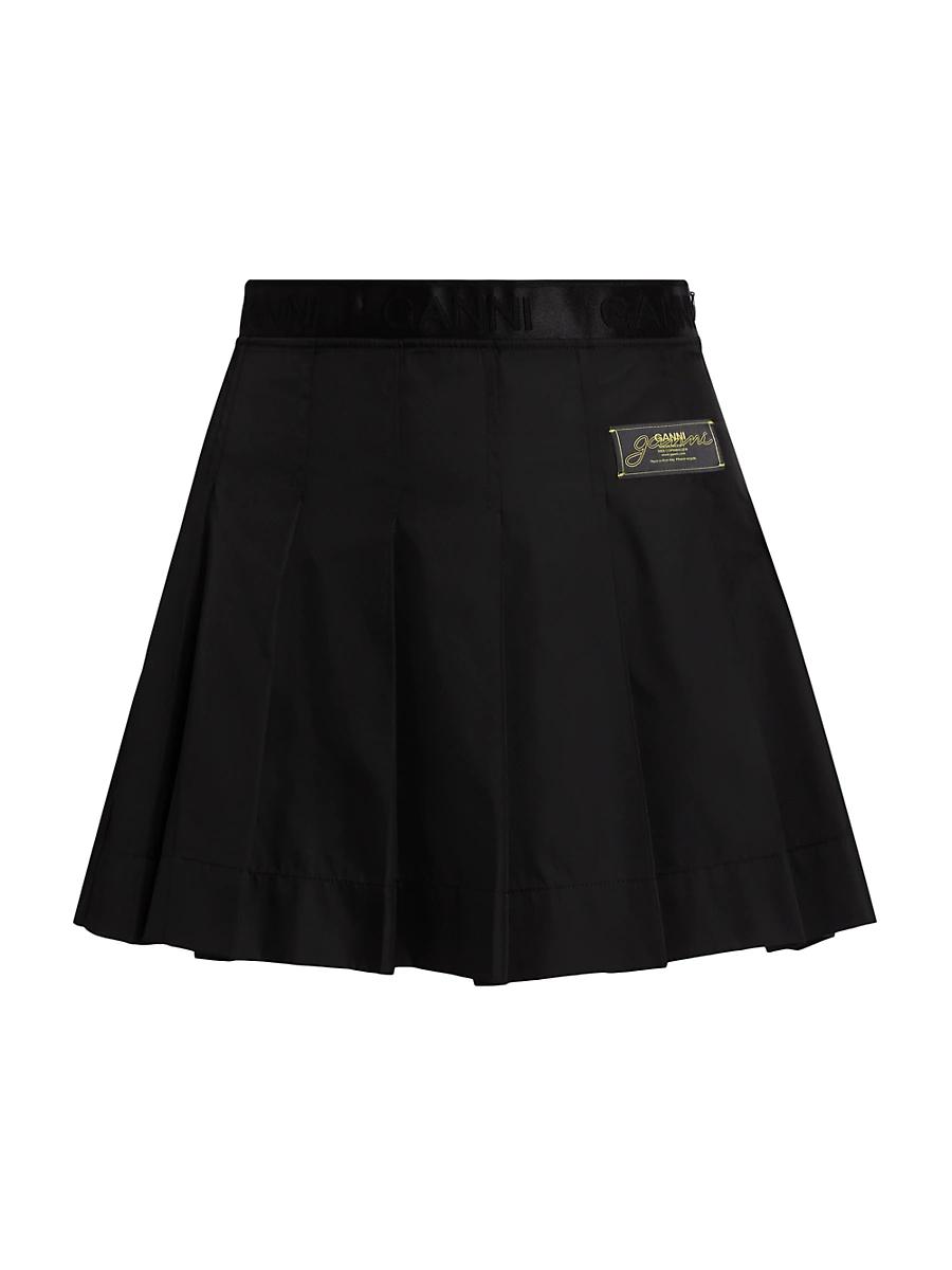 Womens Duchesse Pleated Miniskirt Product Image