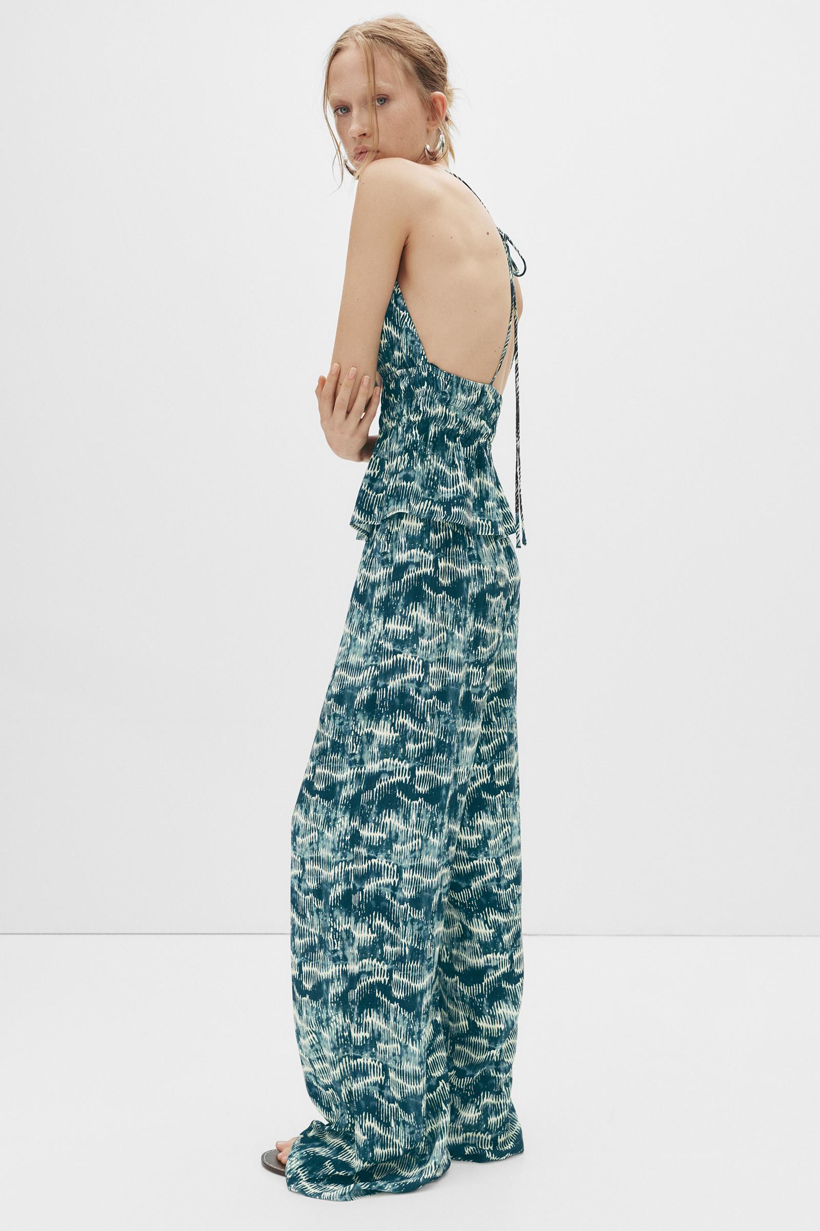 Printed gathered top Product Image