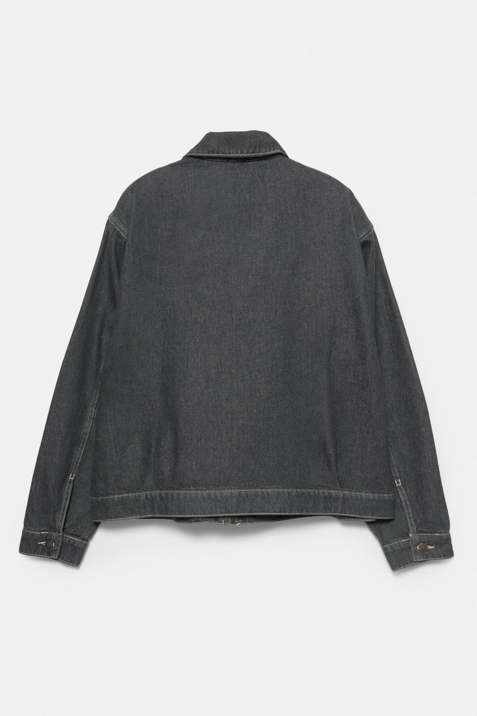 Denim jacket with zip Product Image