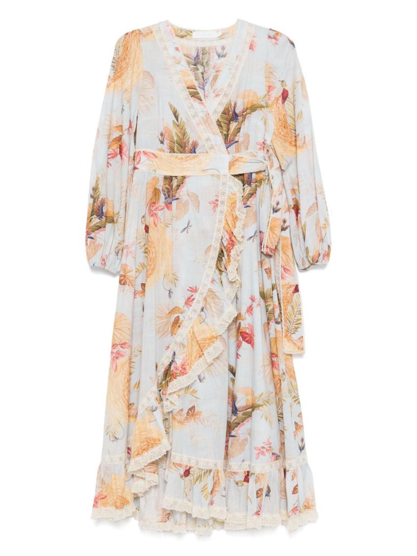 Ascension frill midi dress Product Image