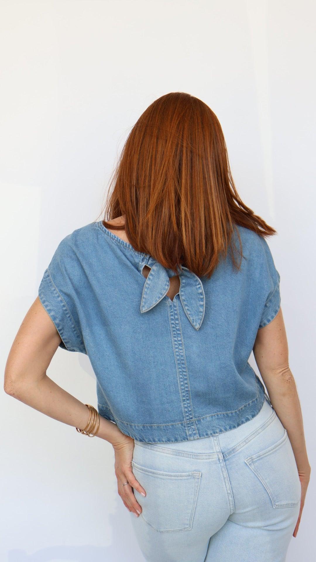 Boxy Chambray Top Product Image