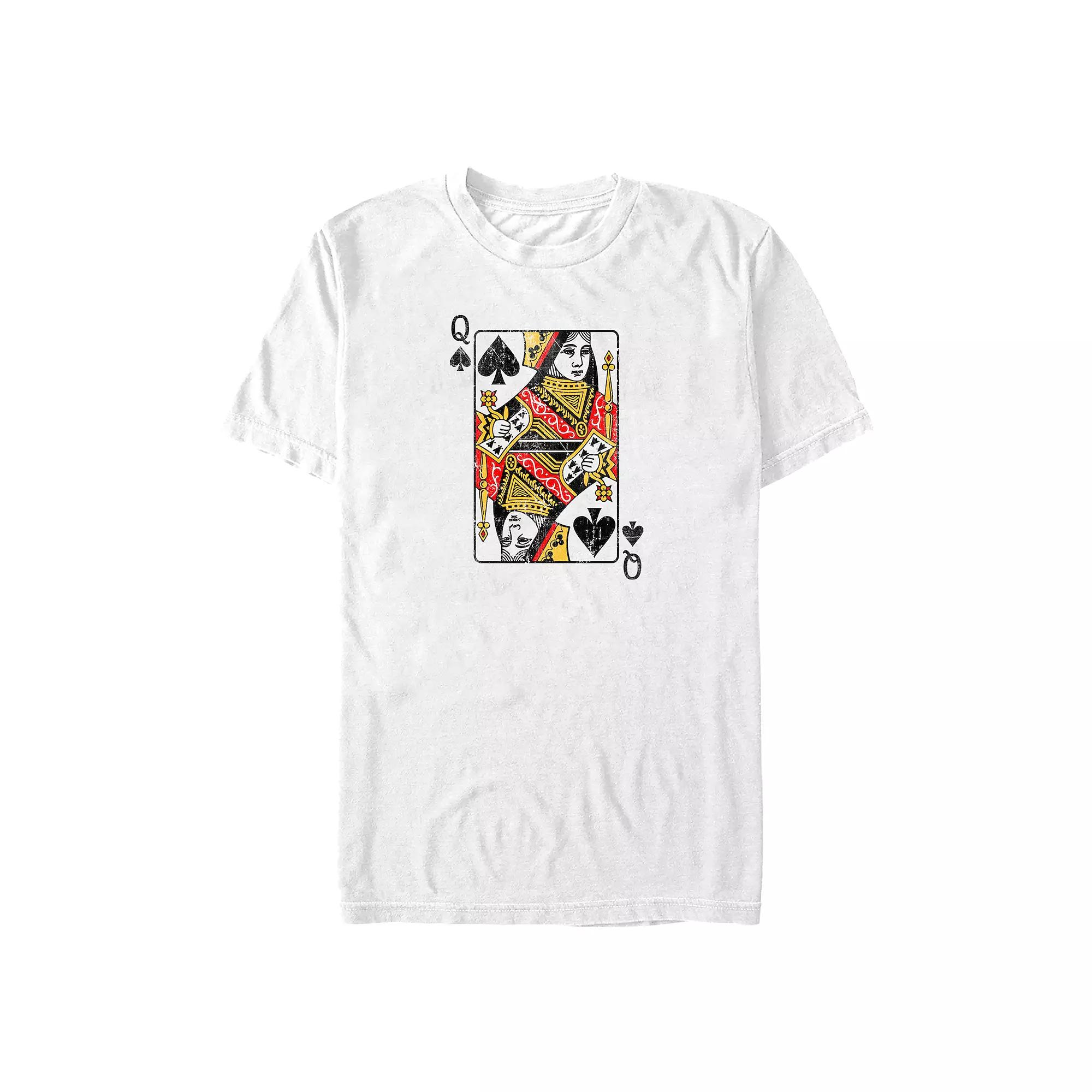Big & Tall Queen Of Spades Card Graphic Tee, Men's,  Product Image