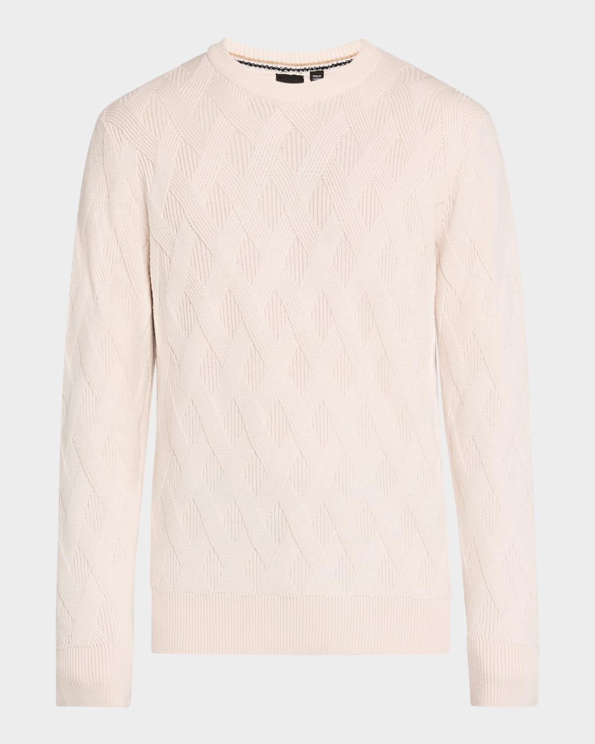 Men's Elfredo Wool Textured Crewneck Sweater Product Image