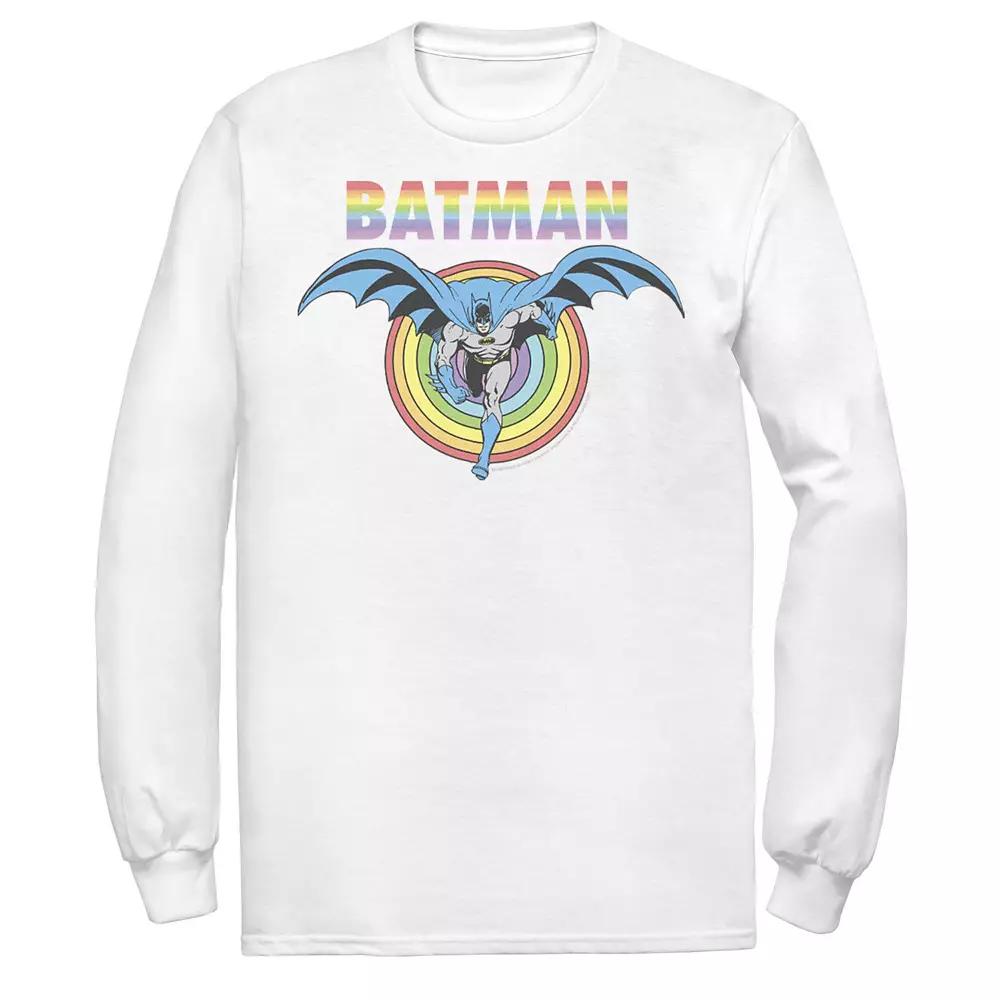 Men's DC Comics Pride Batman Rainbow Run Tee,  Product Image