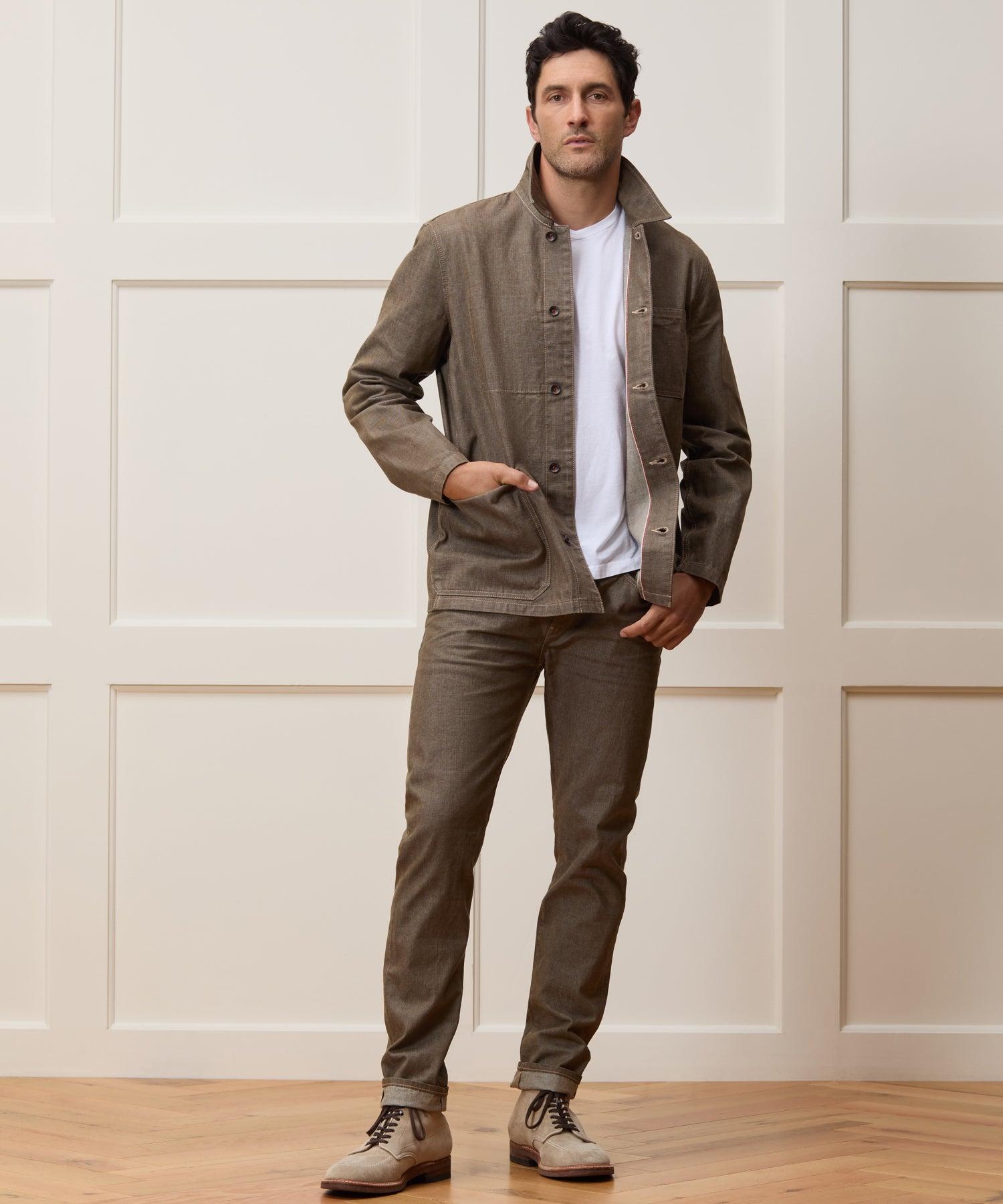 Slim Lightweight Japanese Selvedge Jean in Whiskey Product Image