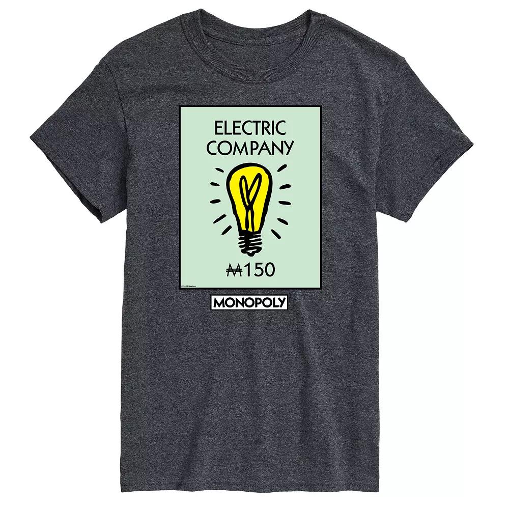 Big & Tall Monopoly Electric Company Graphic Tee, Men's,  Product Image
