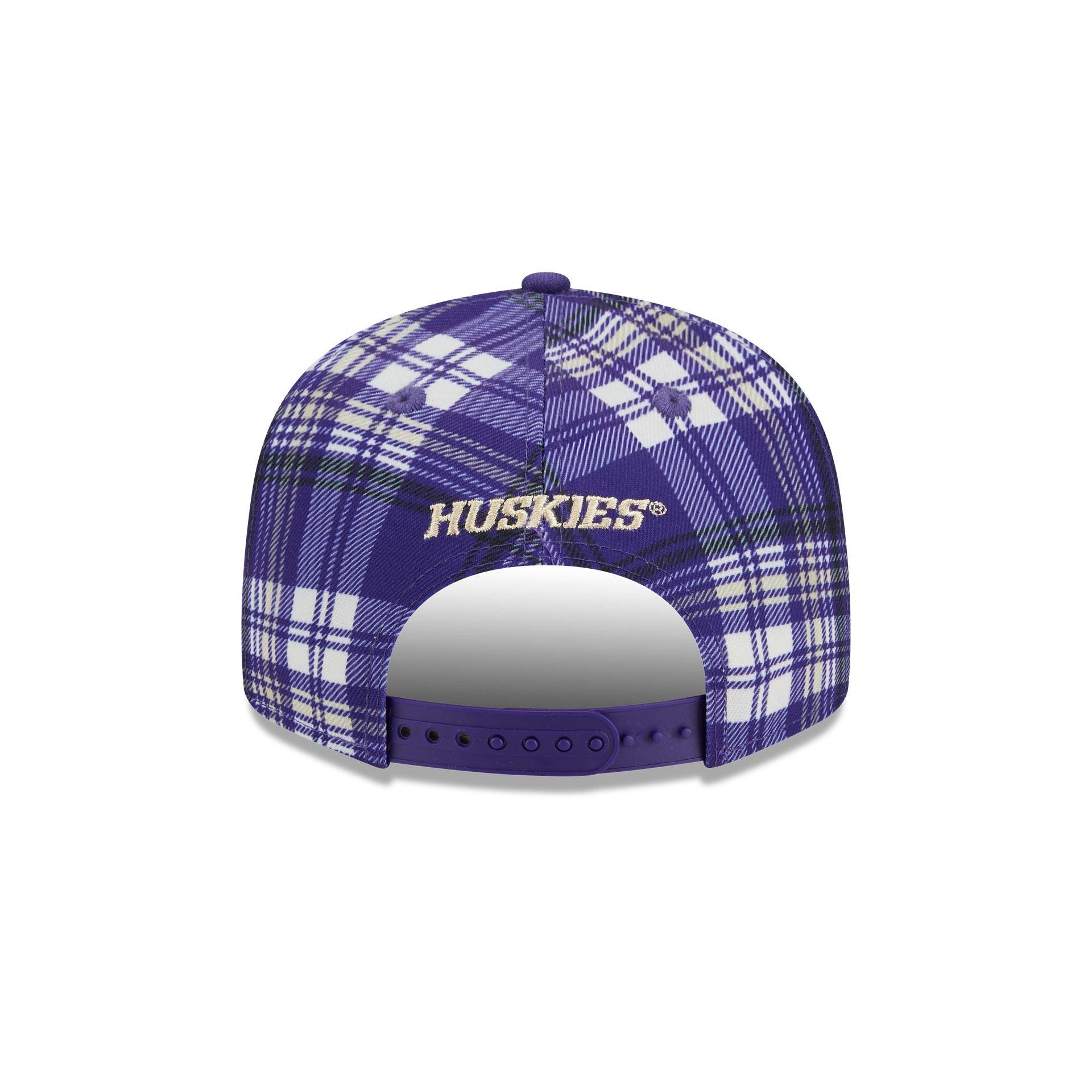 Washington Huskies Plaid 9FIFTY Snapback Hat Male Product Image