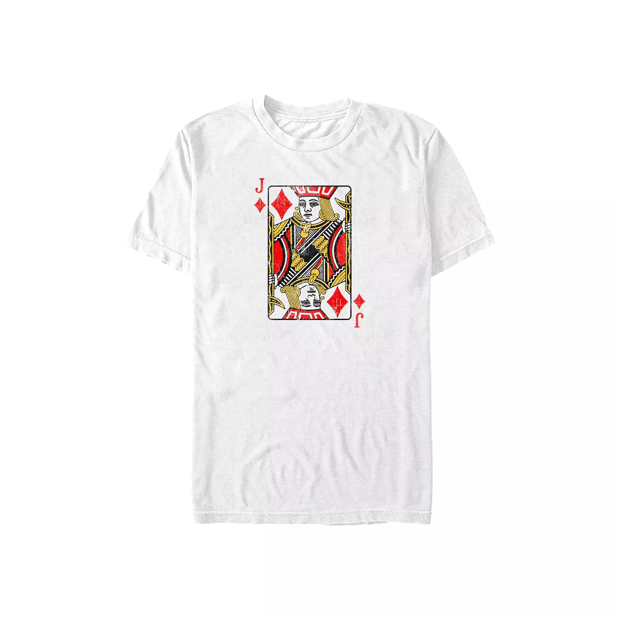 Big & Tall Jack Of Diamonds Card Graphic Tee, Men's,  Product Image