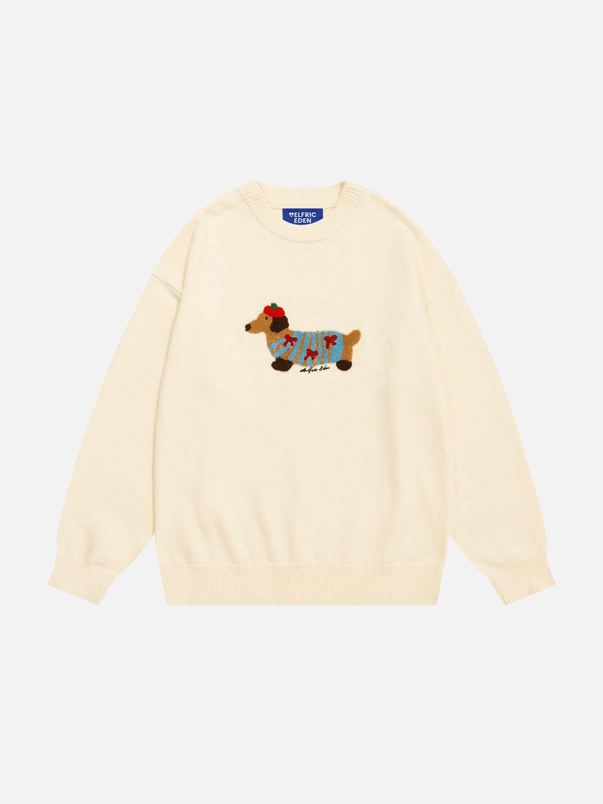 Aelfric Eden Cartoon Dachshund Sweater Product Image