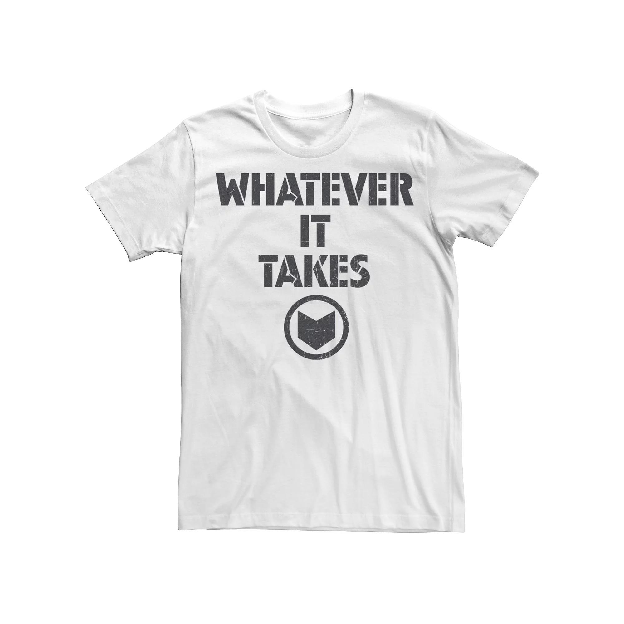 Men's Marvel Avengers Endgame Whatever It Takes Hawkeye Logo Graphic Tee, Size: XXL, White Product Image