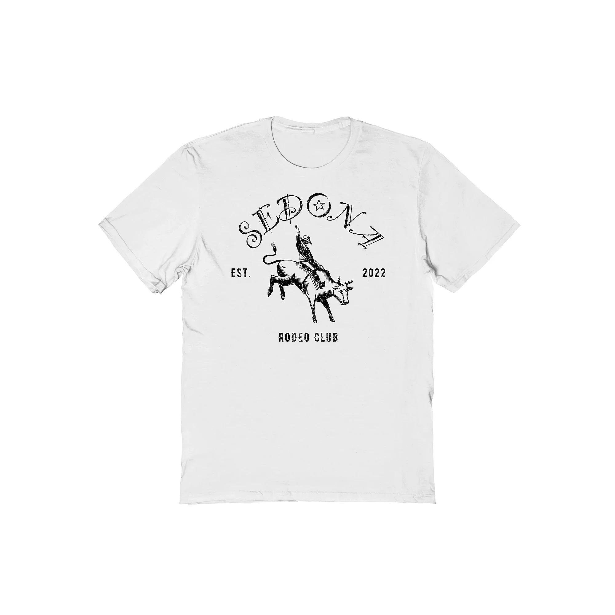 Men's Americana Collection Sedona Rodeo Graphic Tee, Size: Medium, White Product Image
