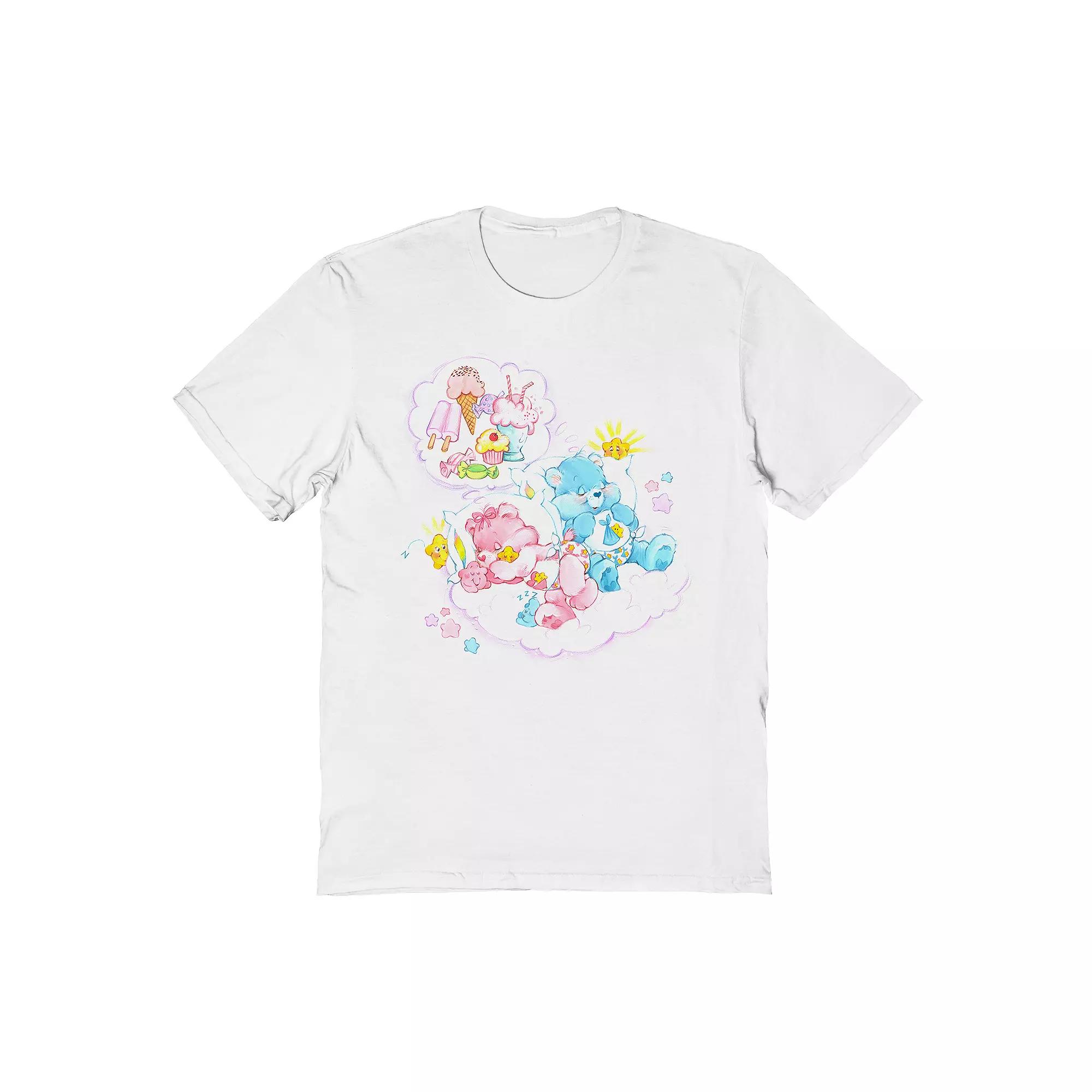 Men's Care Bear T-Shirt, Size: Small, White Product Image