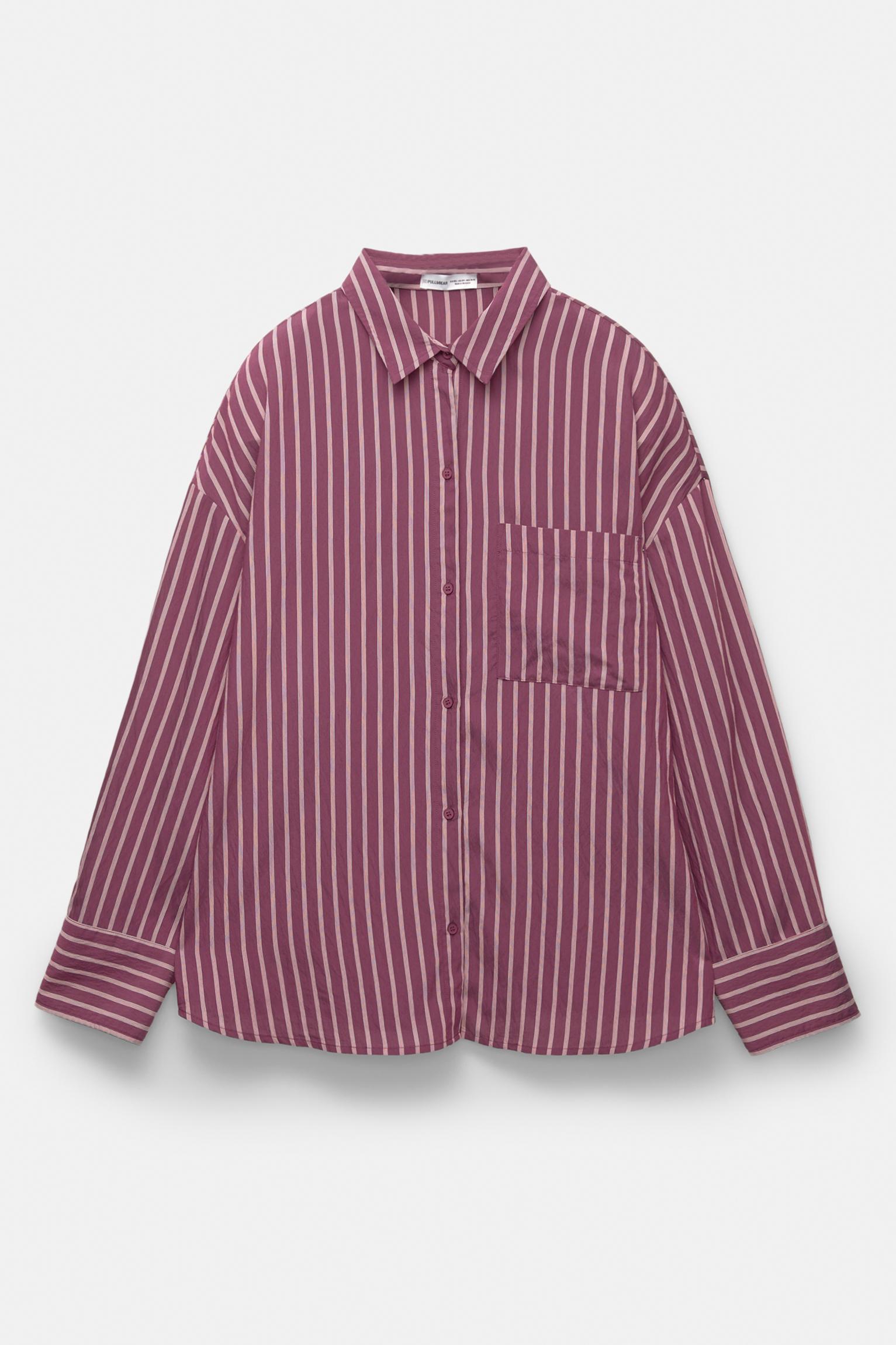 Striped pajama-style pants Product Image