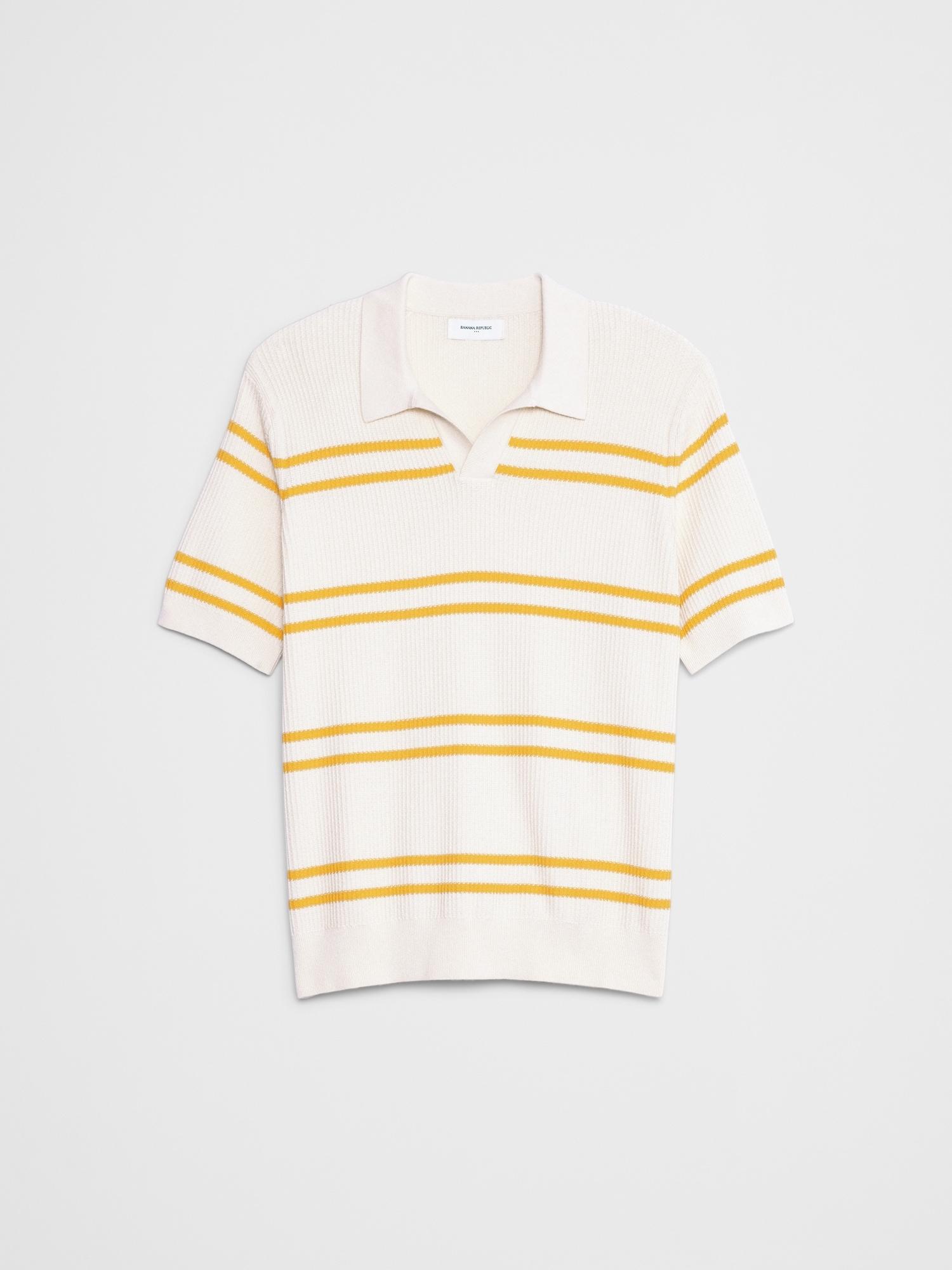 Refined Johnny-Collar Polo Product Image