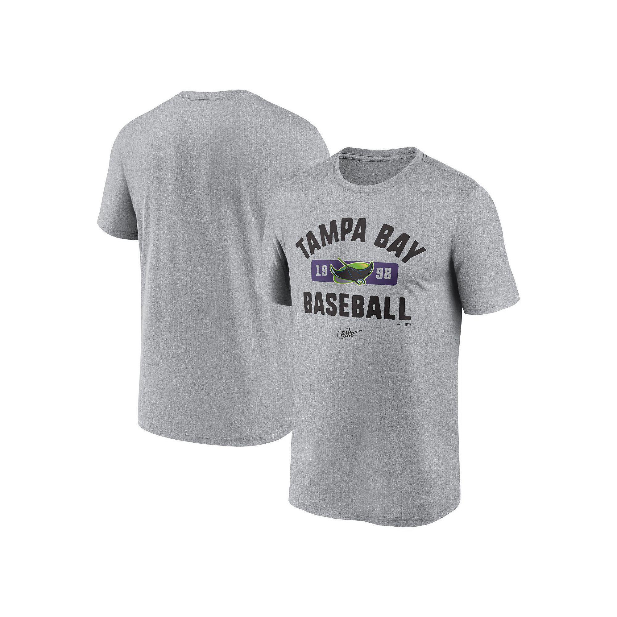 Men's Nike Heather Gray Tampa Bay Rays Legend T-Shirt,  Product Image