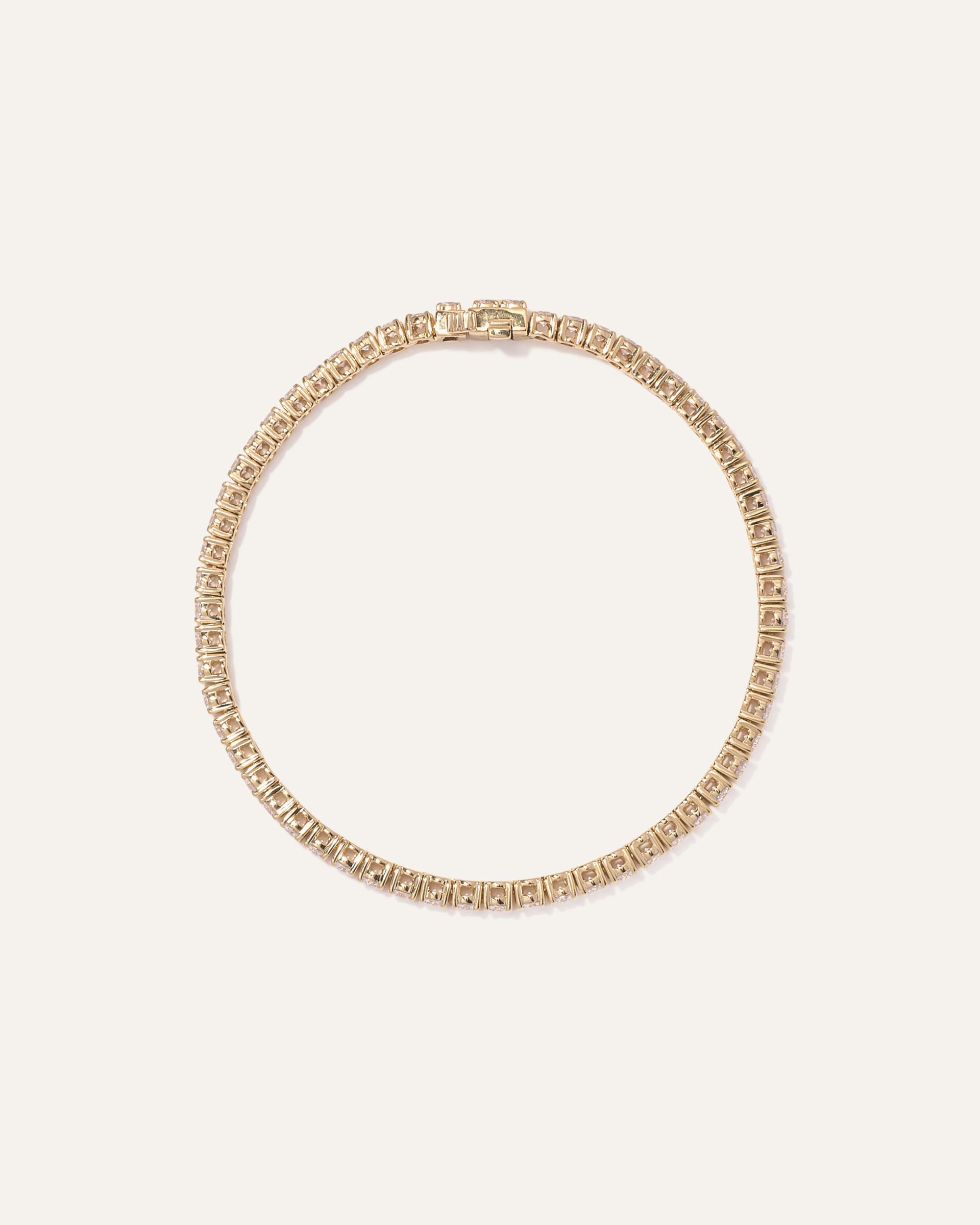 Quince | Women's 14K Gold Lab Grown Diamond Tennis Bracelet Product Image