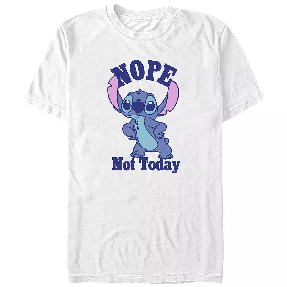 Disney's Lilo & Stitch Nope Not Today Stitch Juniors' Boyfriend Graphic Tee, Women's,  Product Image