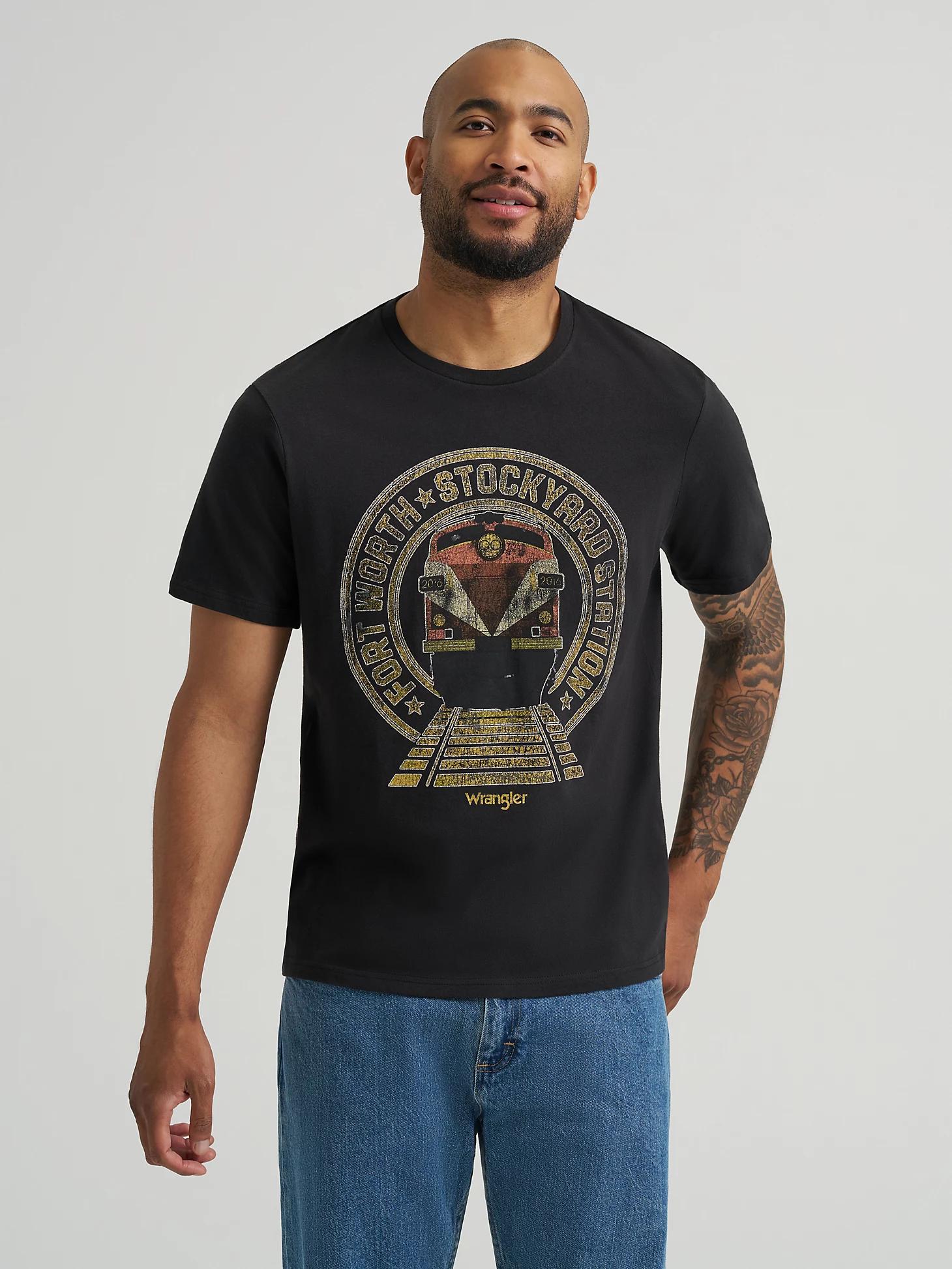 Men's Buffalo Graphic T-Shirt in Pale Gold Product Image