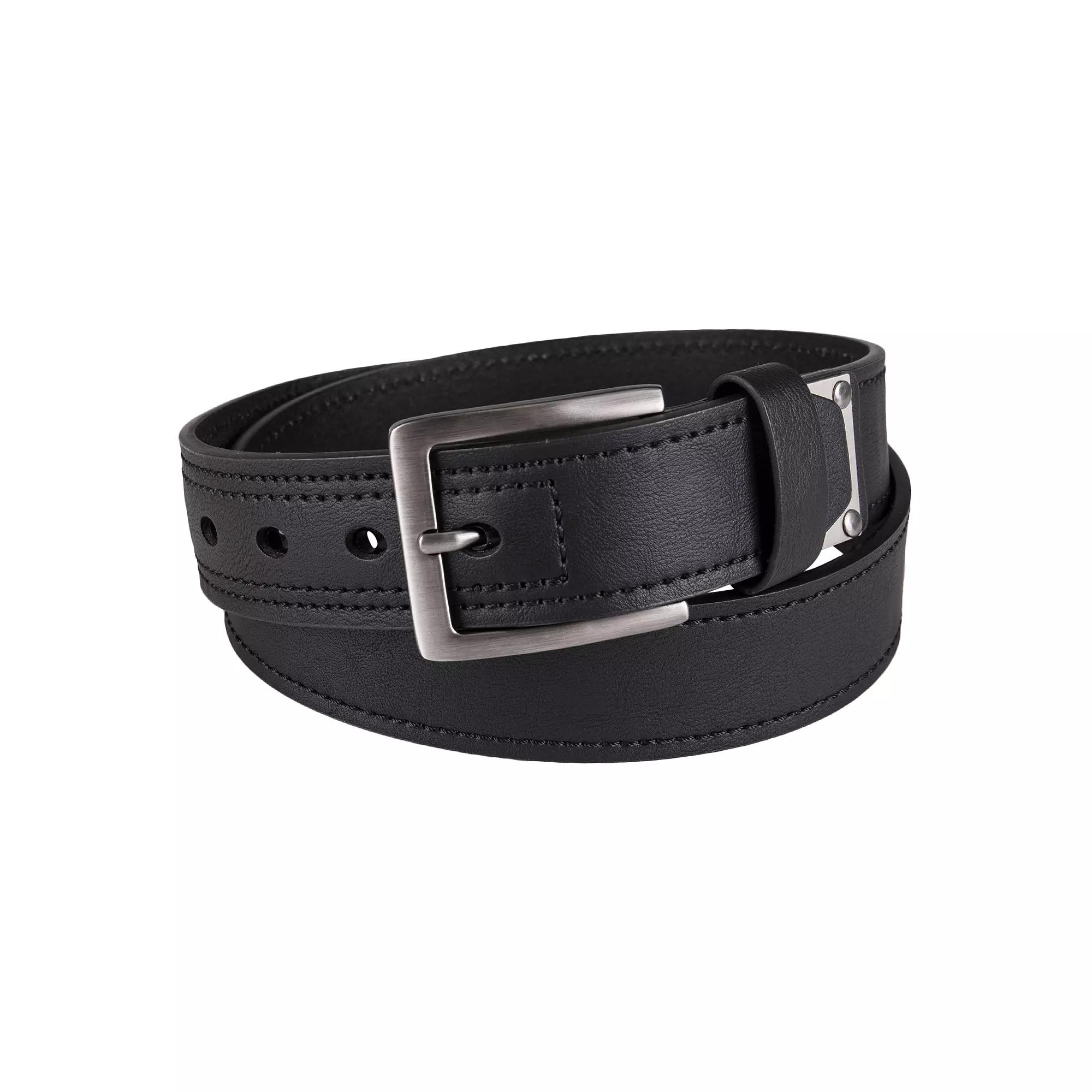 Men's Dickies Industrial Strength Belt with Logo Plate, Size: Medium, Black Product Image