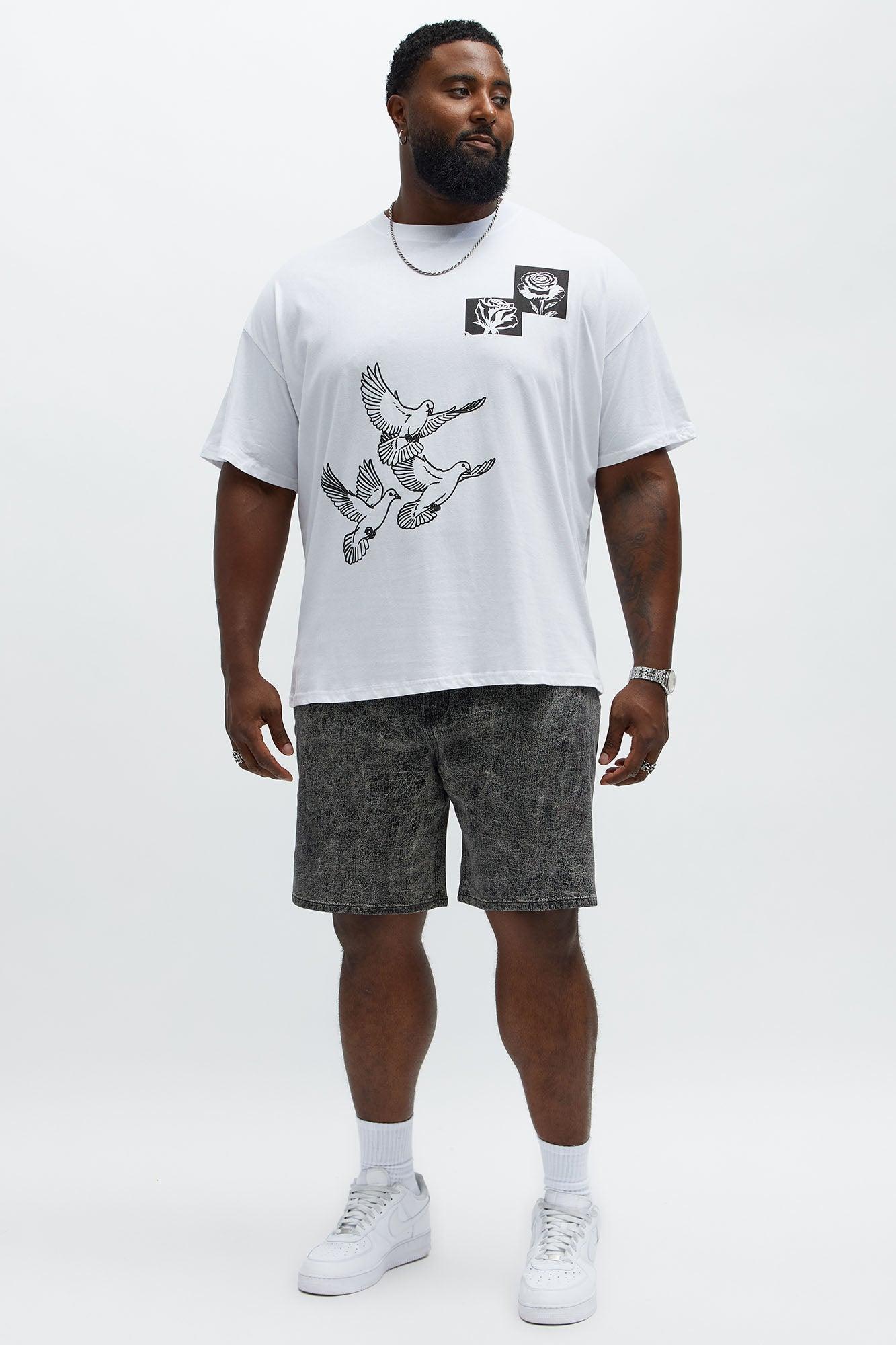 Birds Of A Feather Boxy Short Sleeve Tee - White Male Product Image
