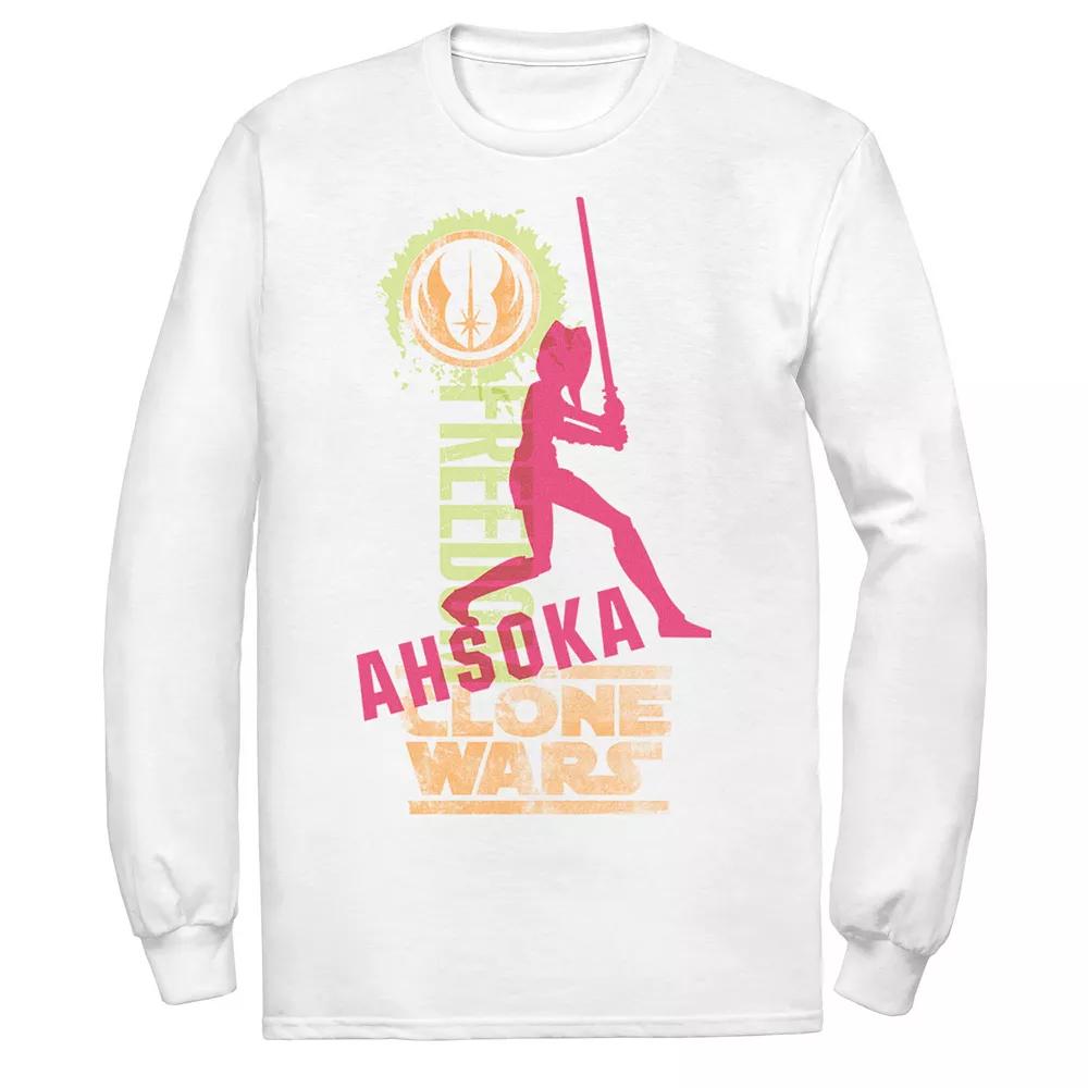 Men's Star Wars Clone Wars Ahsoka Silhouette Poster Tee,  Product Image