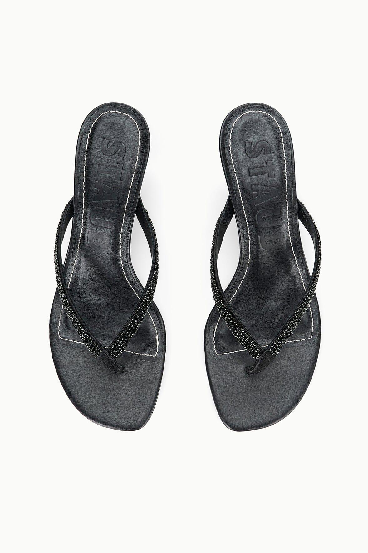 FREJA KITTEN HEEL | BLACK BEADED Product Image