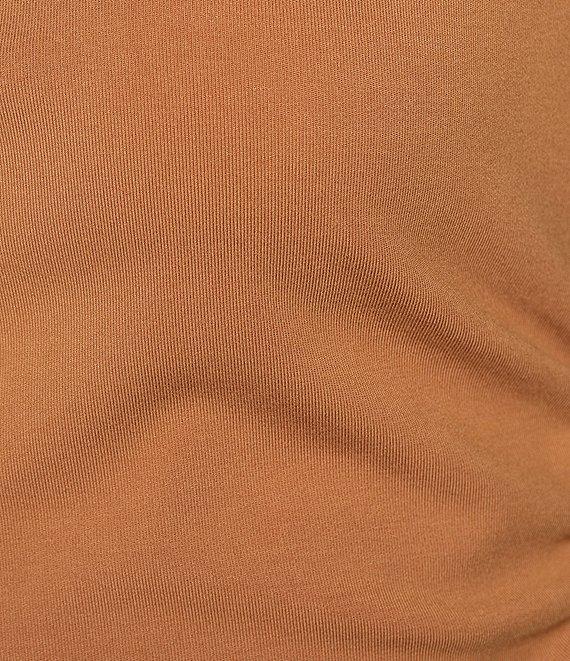 Gianni Bini Knit Mock Neck Cap Sleeve Crop Top Product Image