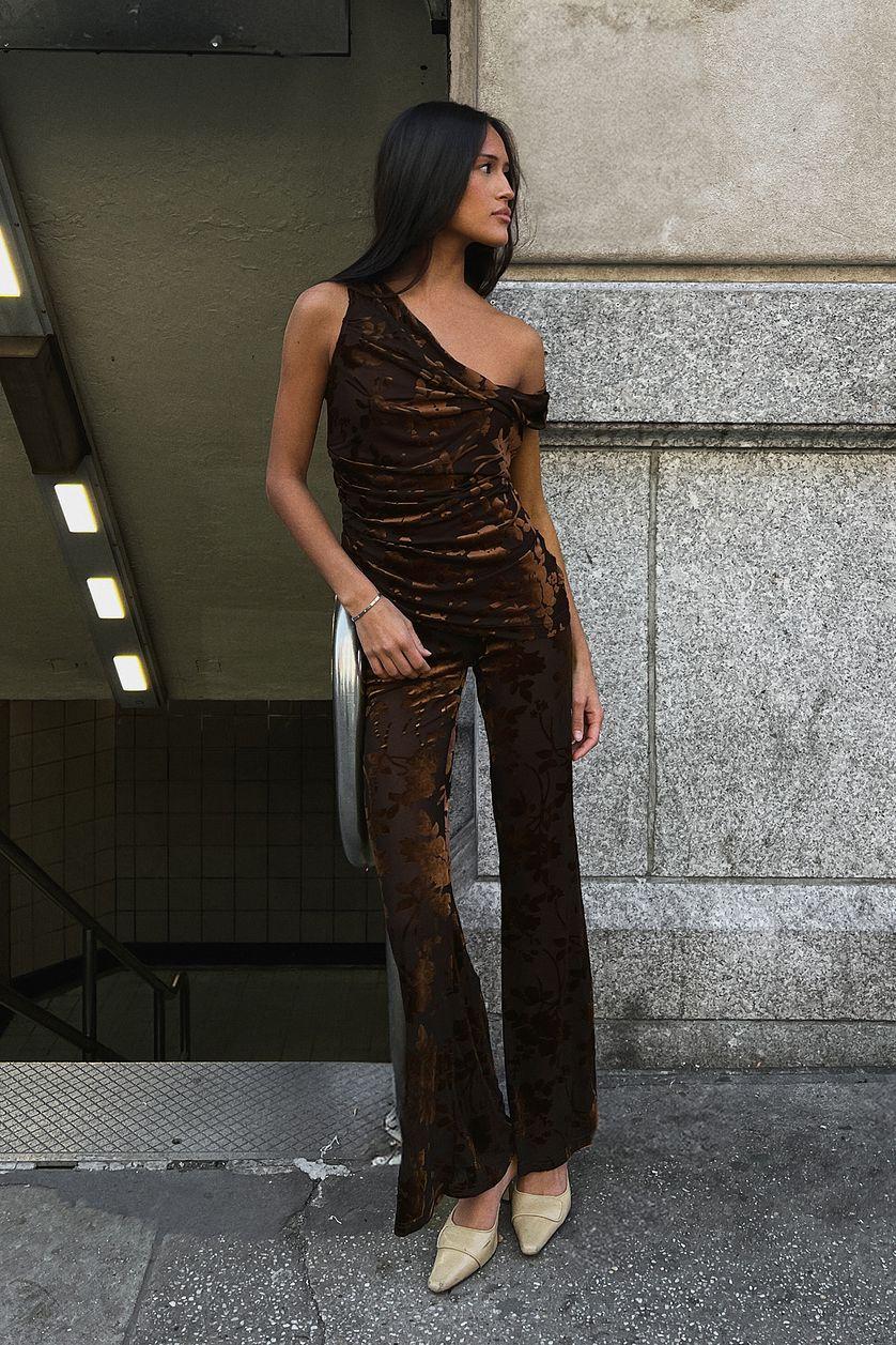 Mesh Mid Waist Trousers Product Image