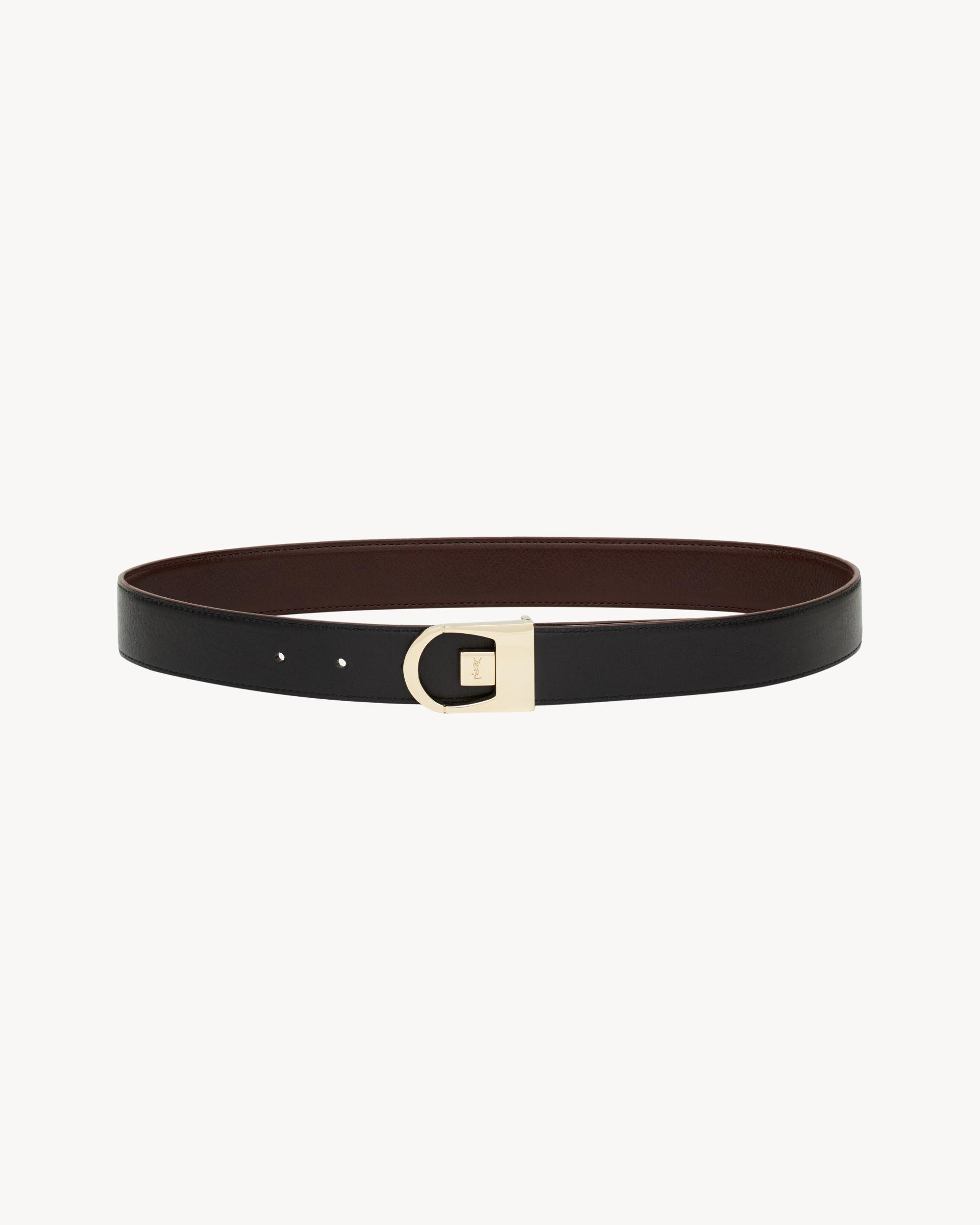 reversible belt in smooth leather Product Image