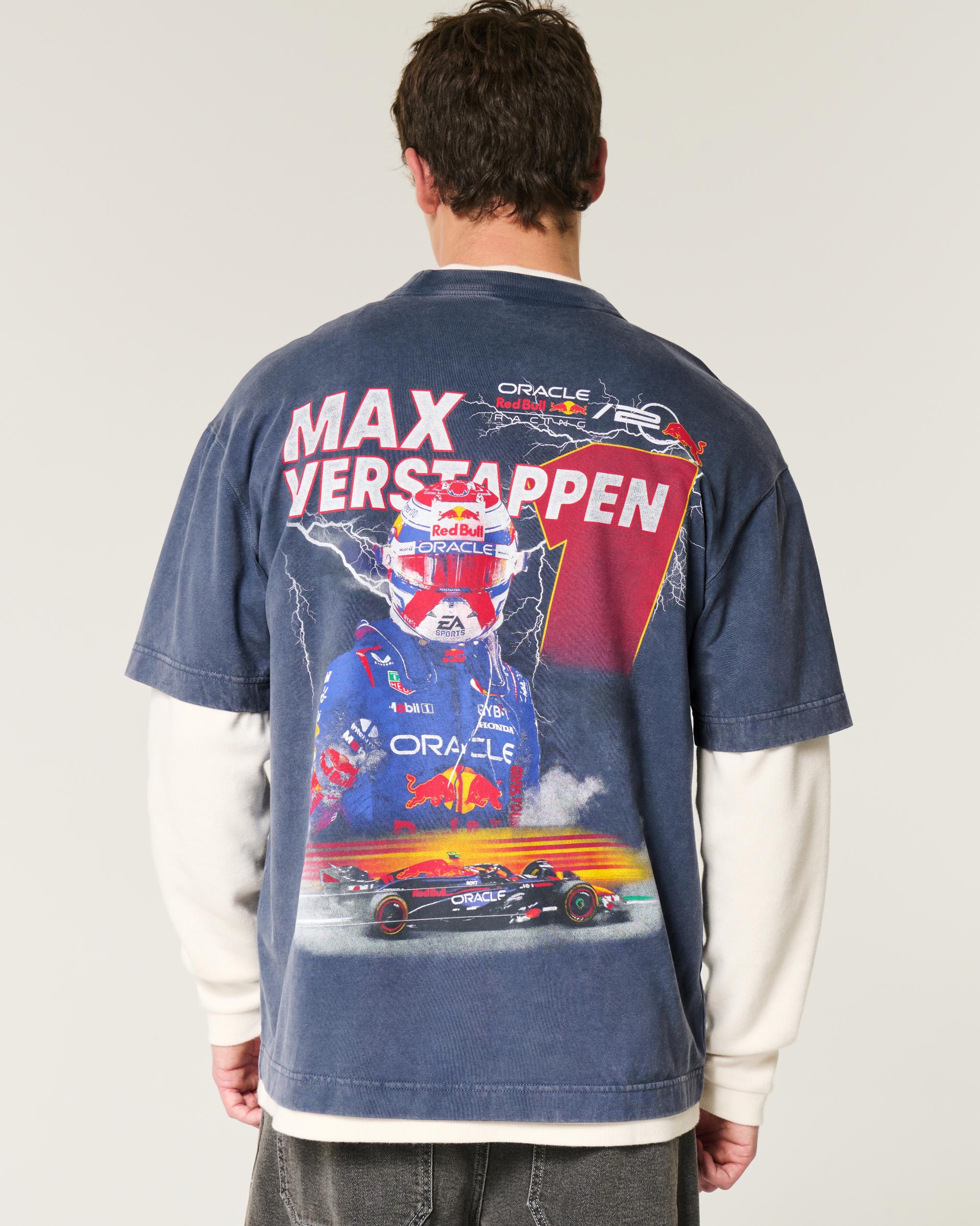 Boxy Heavyweight Oracle Red Bull Racing Graphic Tee Product Image
