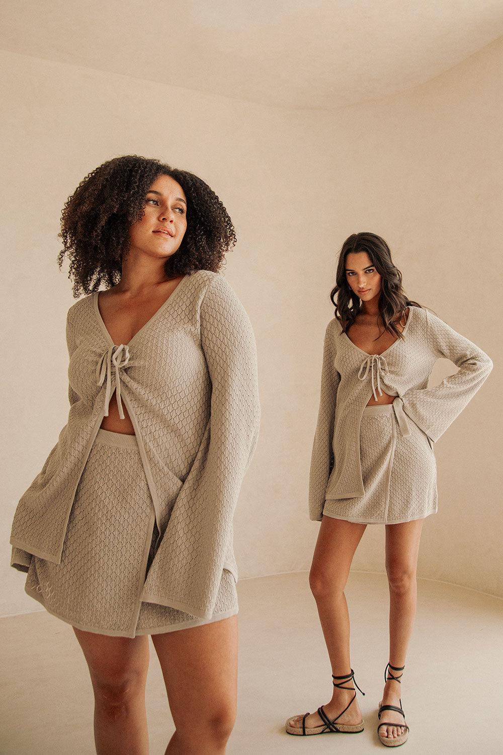 Baylie Skirt - Taupe Product Image