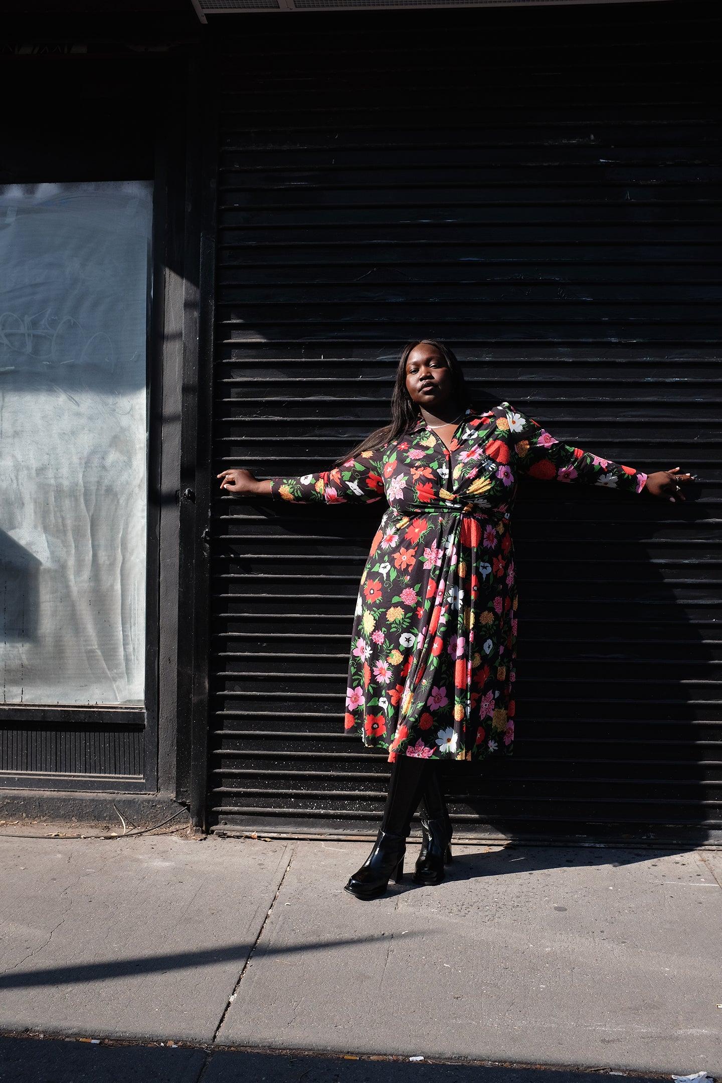 Enid Wrap Dress - Mills Floral Product Image