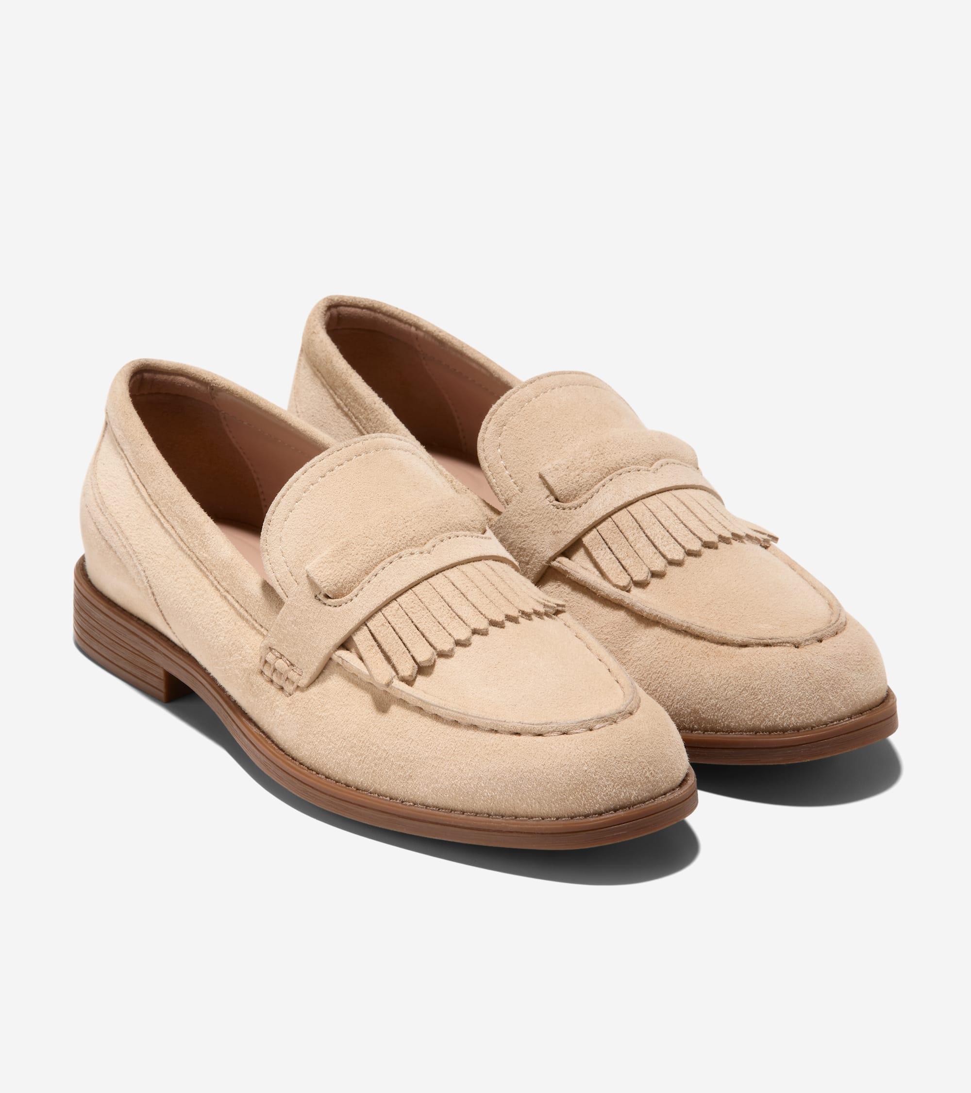 Women's Stassi Kiltie Loafers in Beige Or Khaki | Cole Haan Product Image