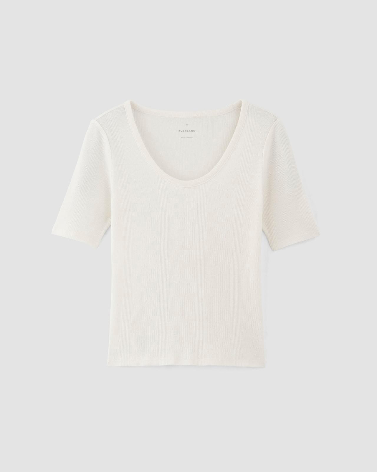 Womens Vintage Rib Scoop-Neck Top T-Shirt by Everlane Product Image