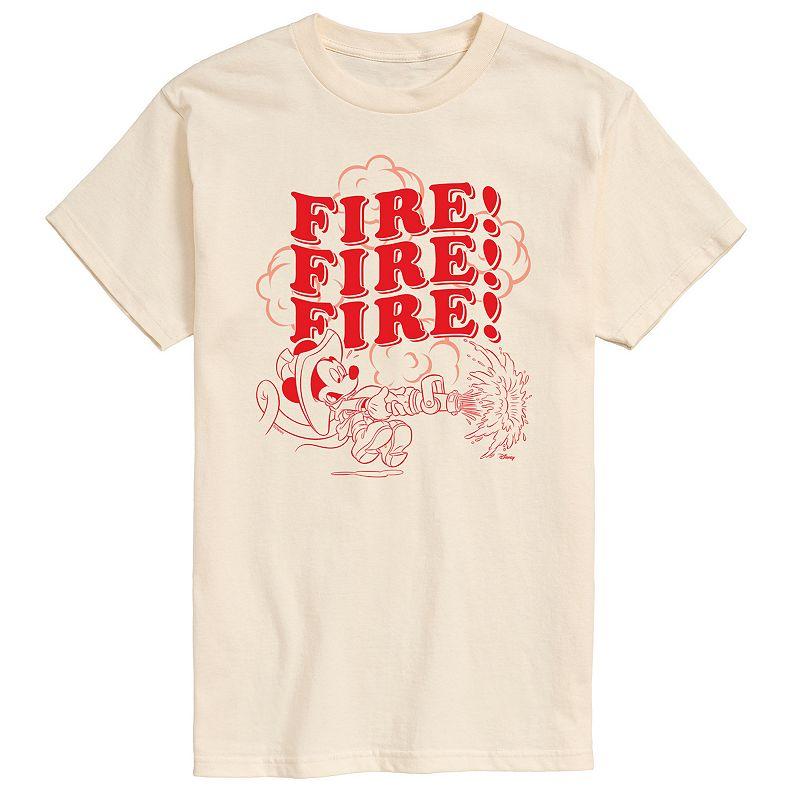 Disney's Mickey Mouse Men's Fire Stacked Mickey Graphic Tee,  Product Image