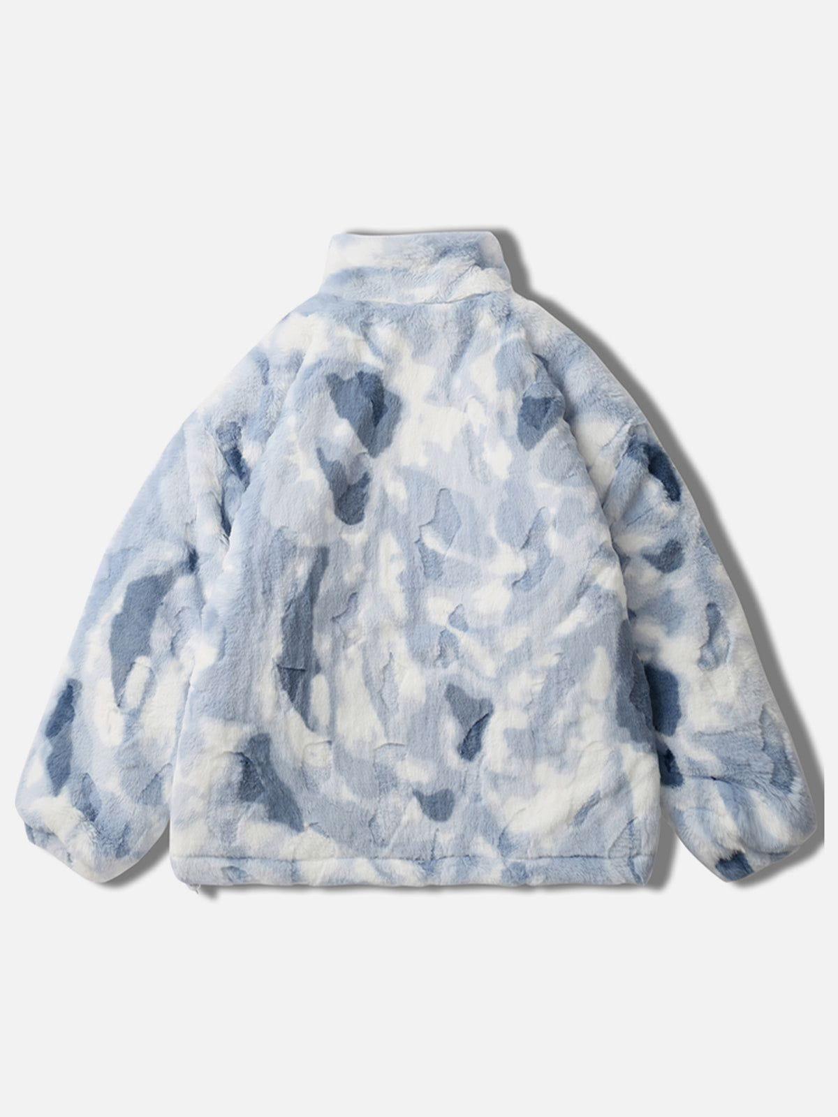 Aelfric Eden Tie-dye Heart Sherpa Coat Product Image