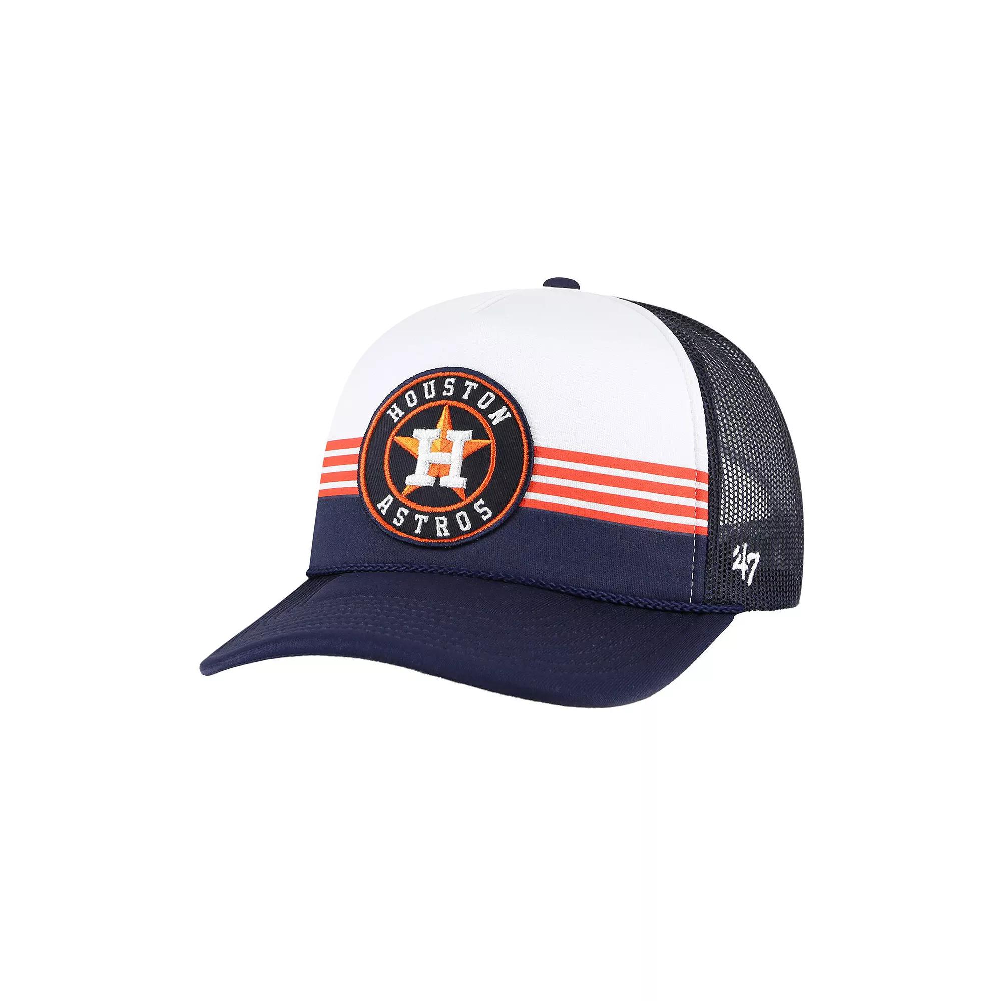 Men's '47 Navy Houston Astros Lift Off Foam Front Mesh Trucker Adjustable Hat, Blue Product Image