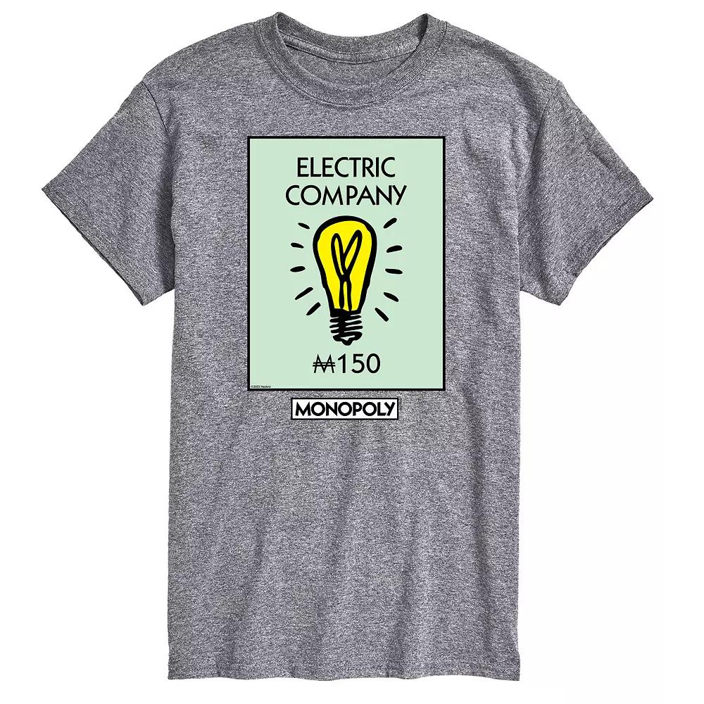 Big & Tall Monopoly Electric Company Graphic Tee, Men's,  Product Image
