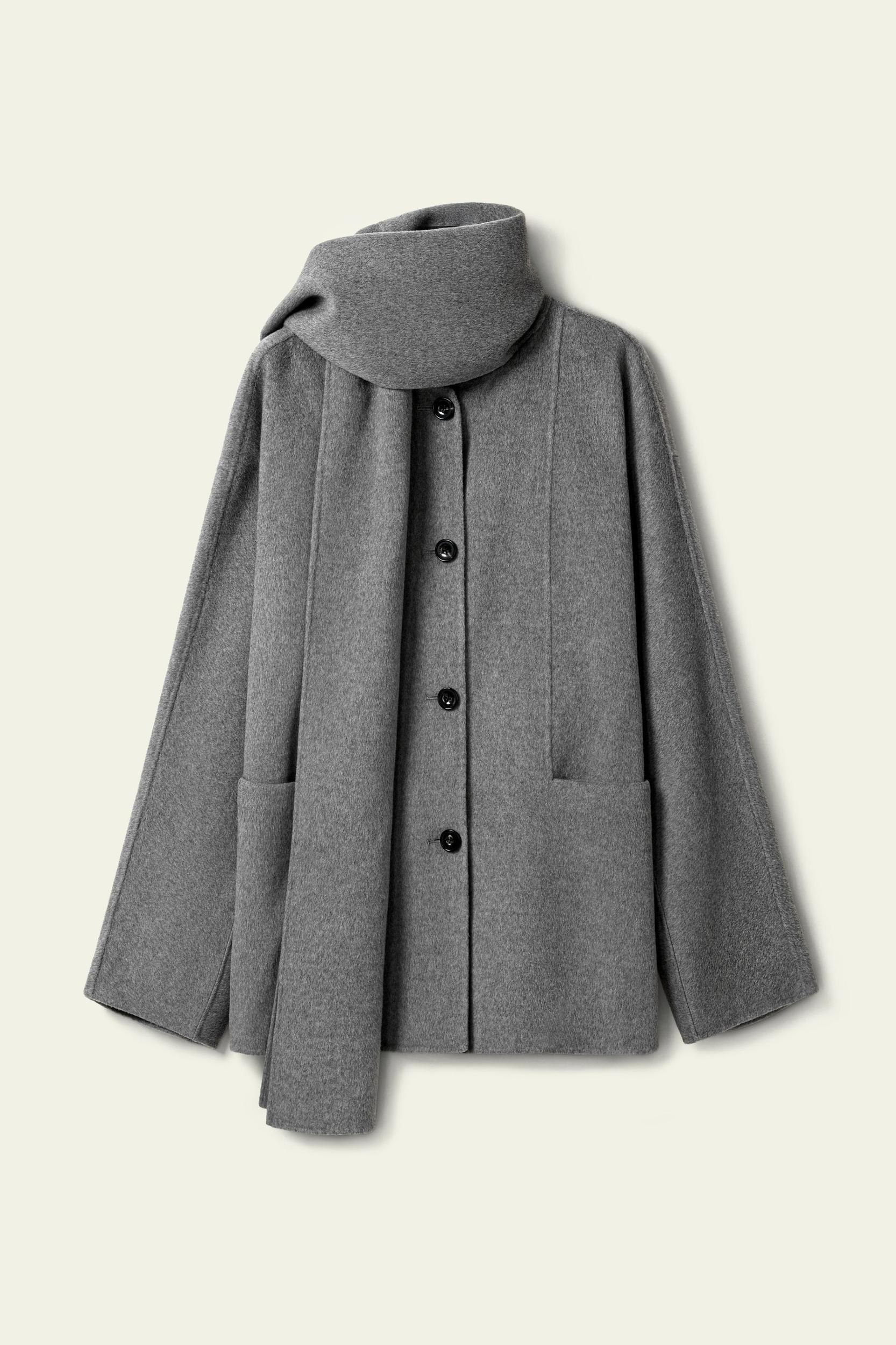 Double-Faced Silk Wool Blend Coat Product Image