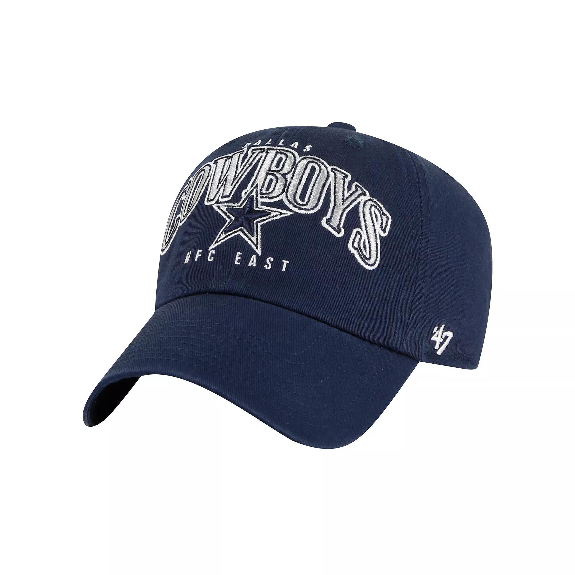 Men's '47 Navy Dallas Cowboys Jansson Clean Up Adjustable Hat, Blue Product Image