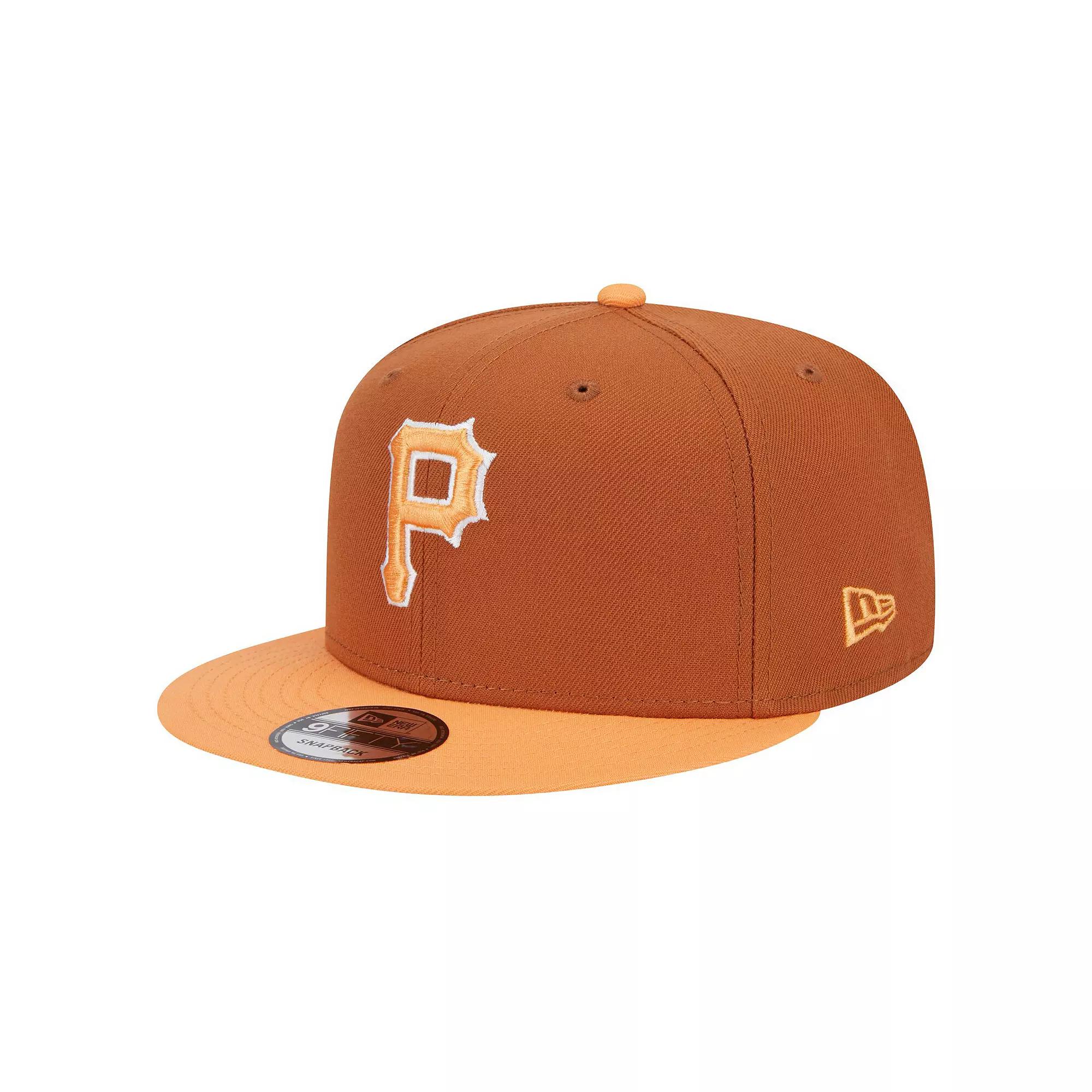 Men's New Era Brown Pittsburgh Pirates Spring Color Two-Tone 9FIFTY Snapback Hat Product Image