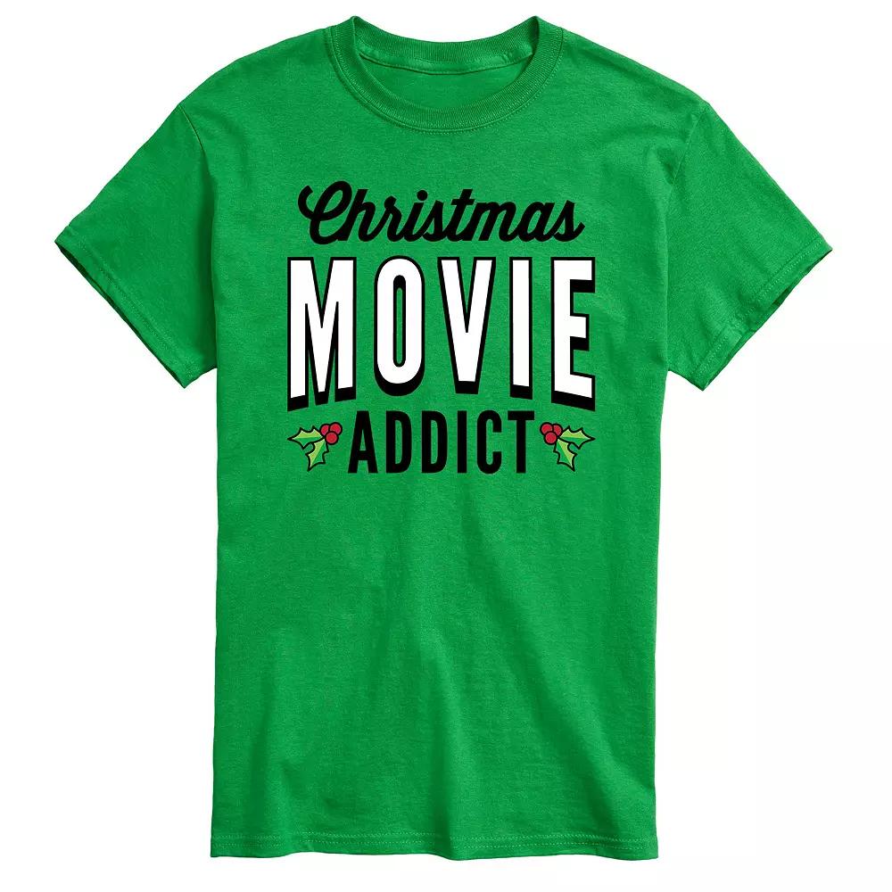 Big & Tall Christmas Movie Addict Tee, Men's,  Product Image
