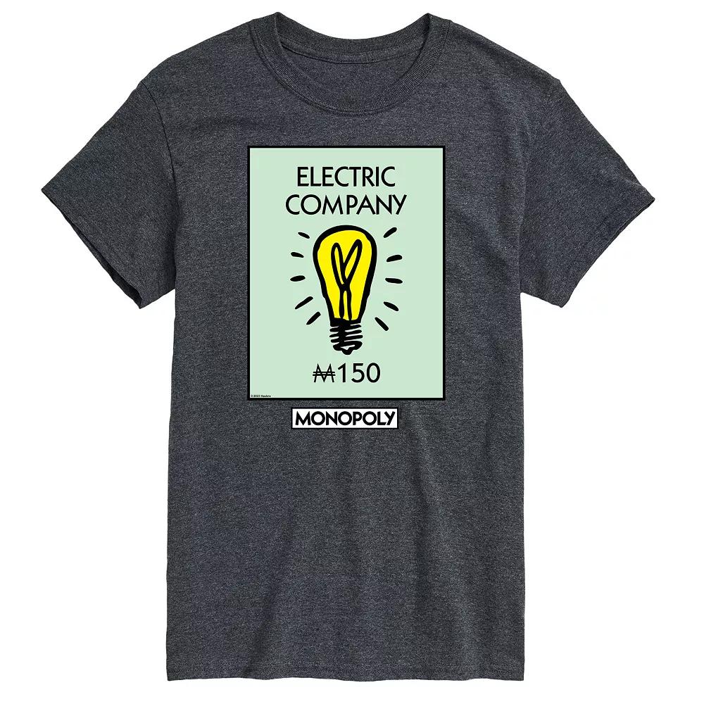 Big & Tall Monopoly Electric Company Graphic Tee, Men's,  Product Image