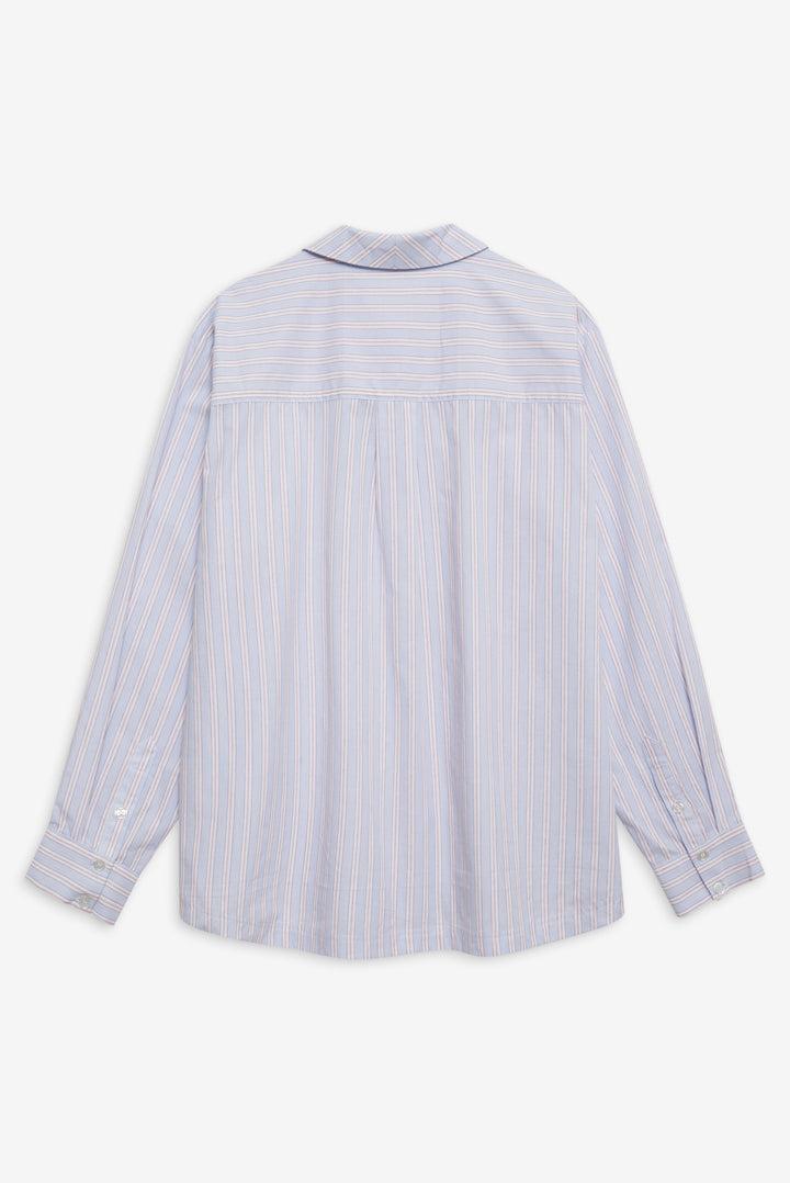 Lakeside Stripe Button Down Top — Blue Product Image