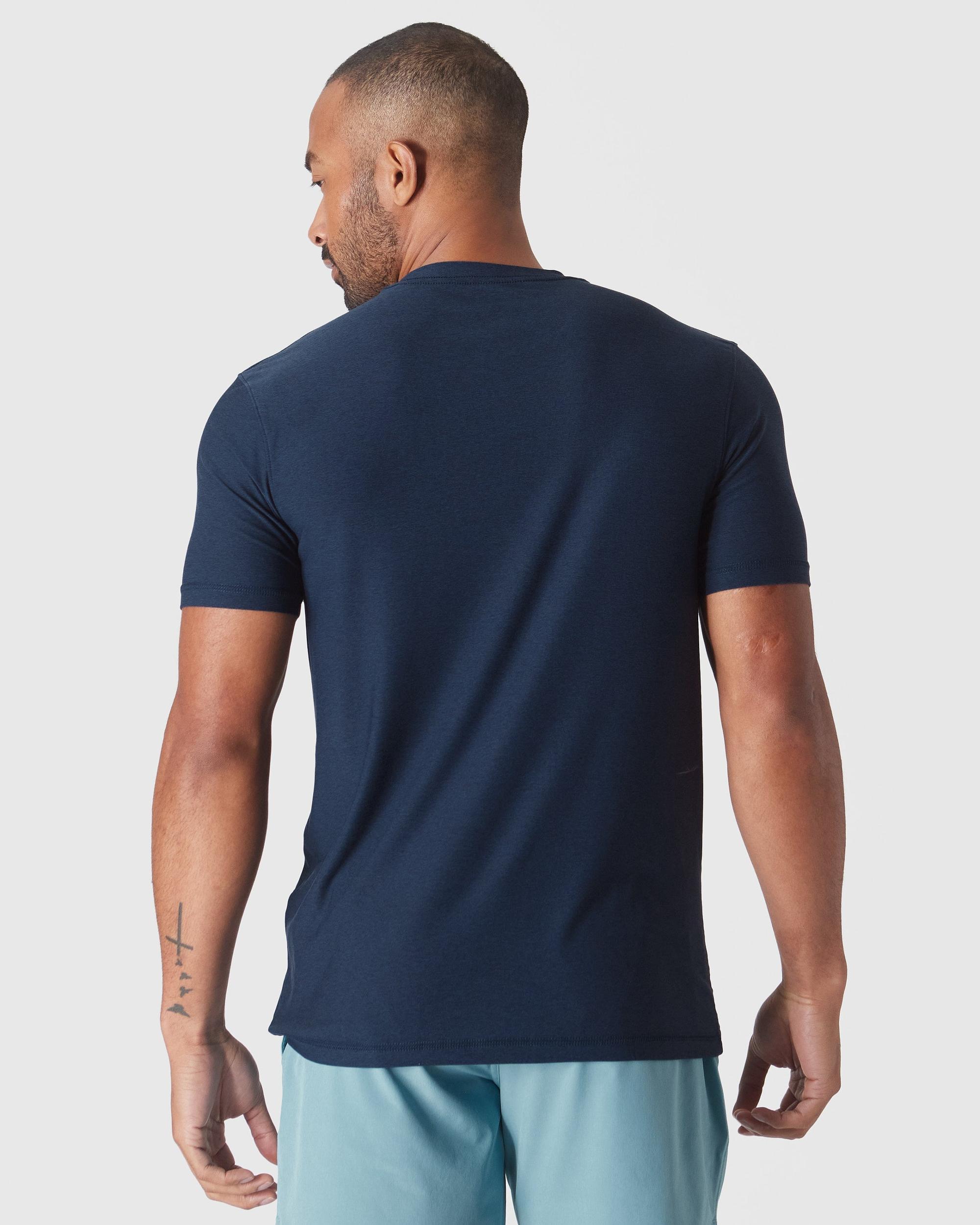 Dark Heather Cadet Active Crew Neck Tee Product Image